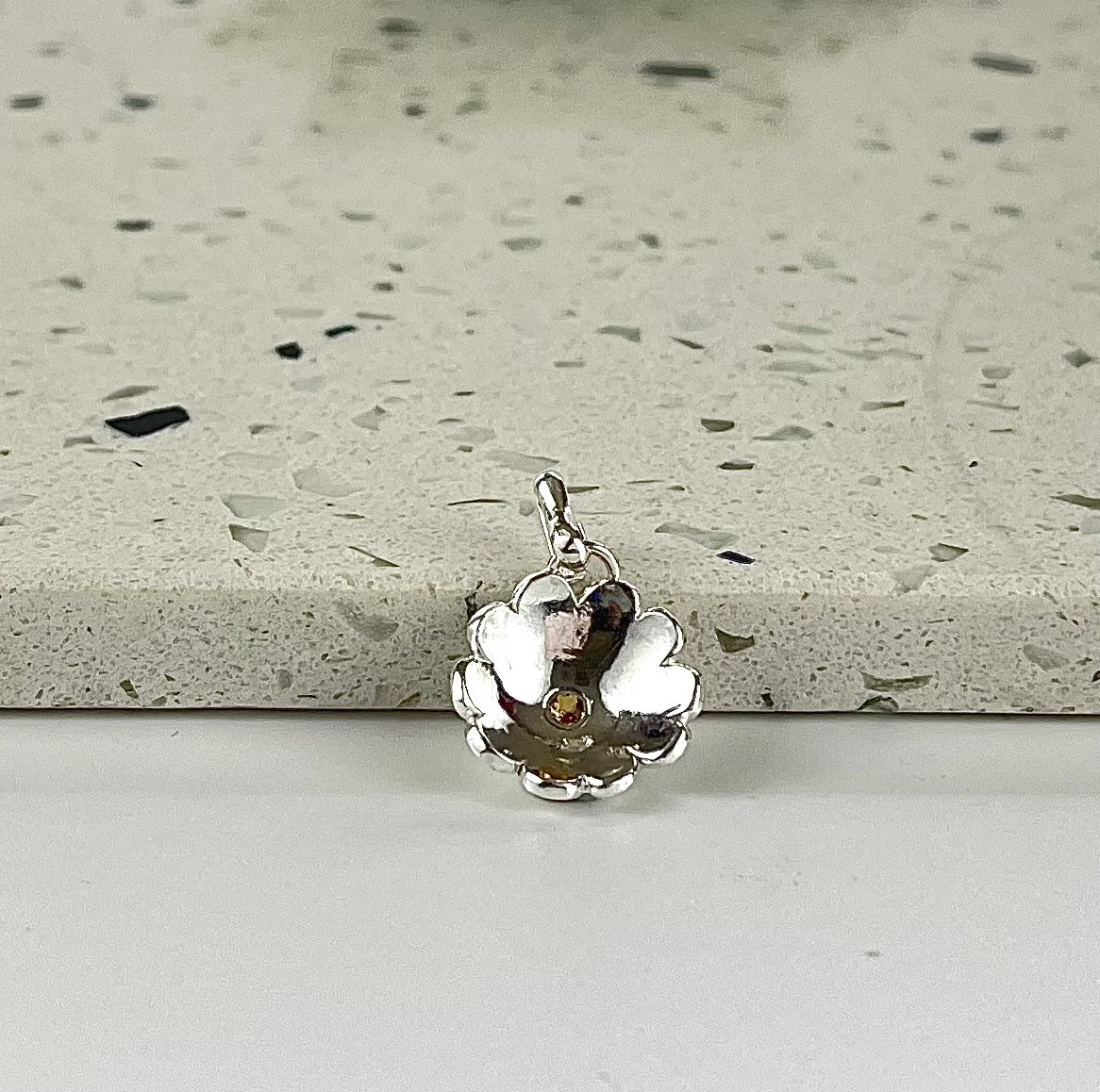 Custom made charm with citrine