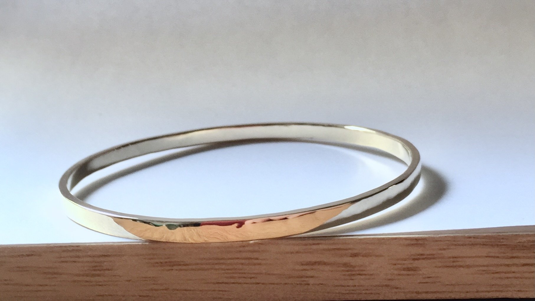 Gold bracelet custom made from customers own recycled old gold jewellery
