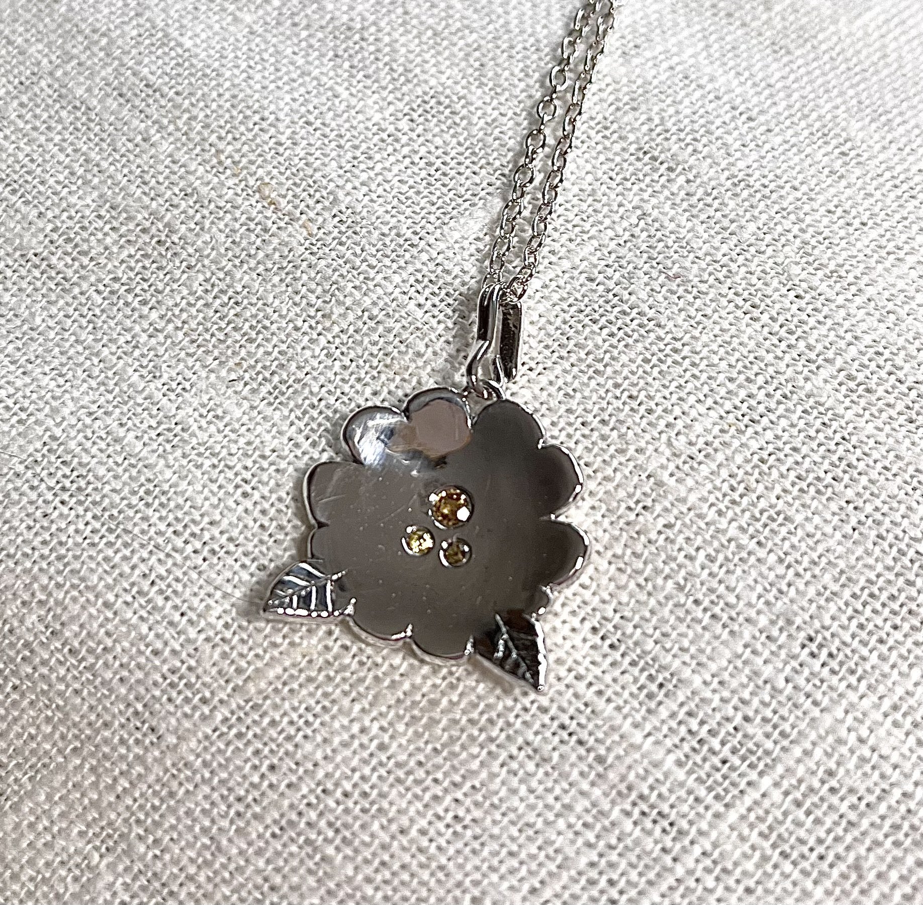 Sterling silver with citrine.pendant. Custom made