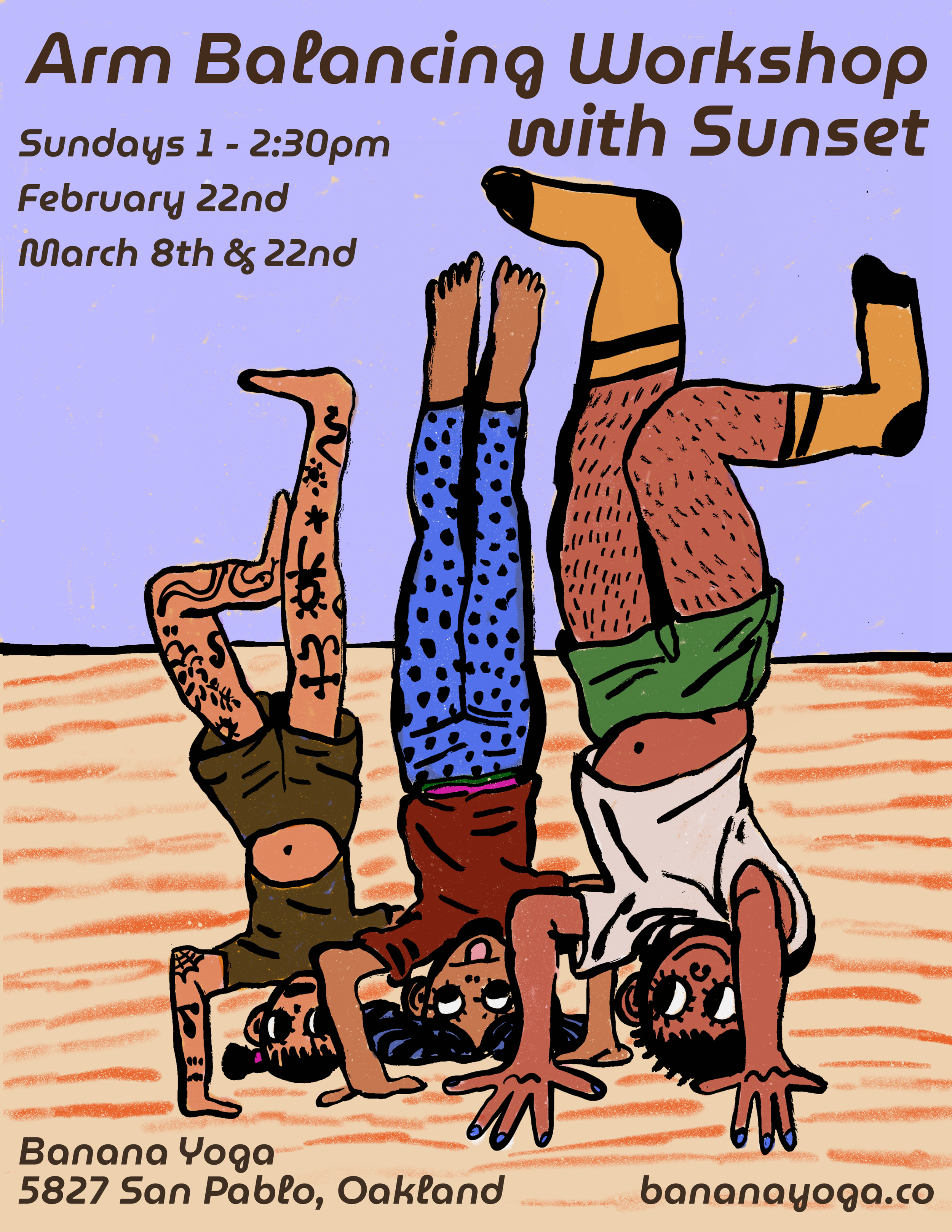 Arm Balancing with Sunset