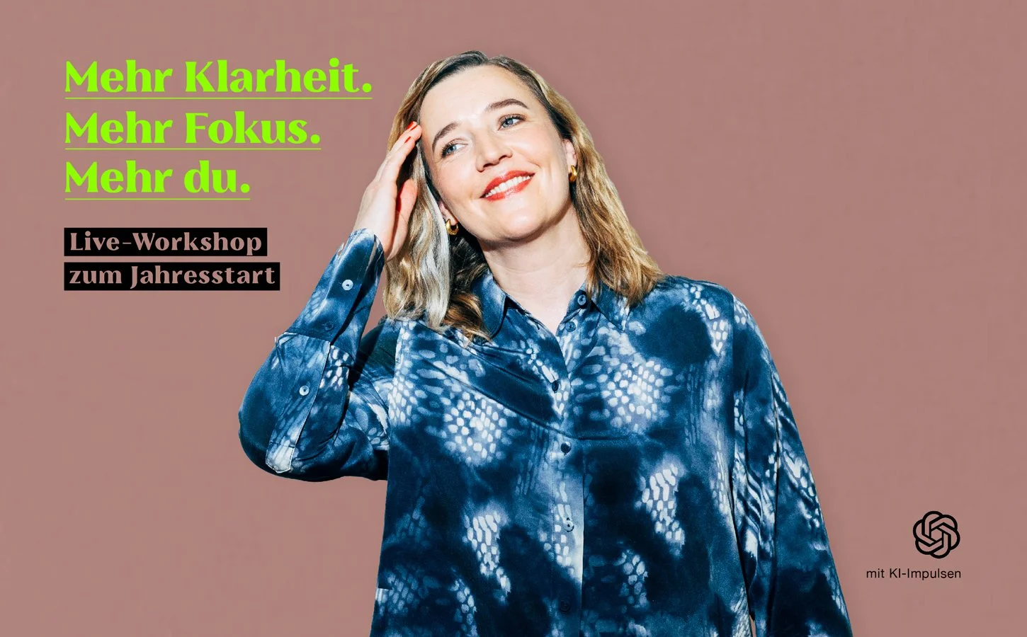 Angela Ziegler lädt zum Live-Workshop „Mehr Klarheit. Mehr Fokus. Mehr du.“ ein – für einen bewussten Jahresstart mit Klarheit, Fokus und neuen Prioritäten.