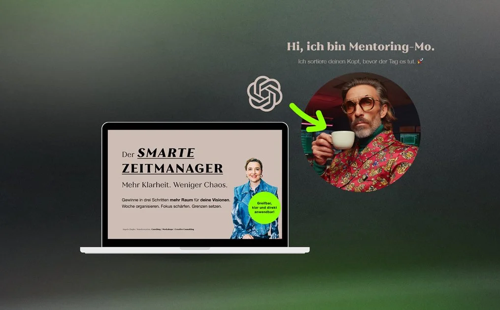 Der smarte Zeitmanager ist ein kostenloses Workbook von Angela Ziegler für mehr Klarheit, Fokus und Struktur im Alltag – mit KI-gestütztem Sparring.