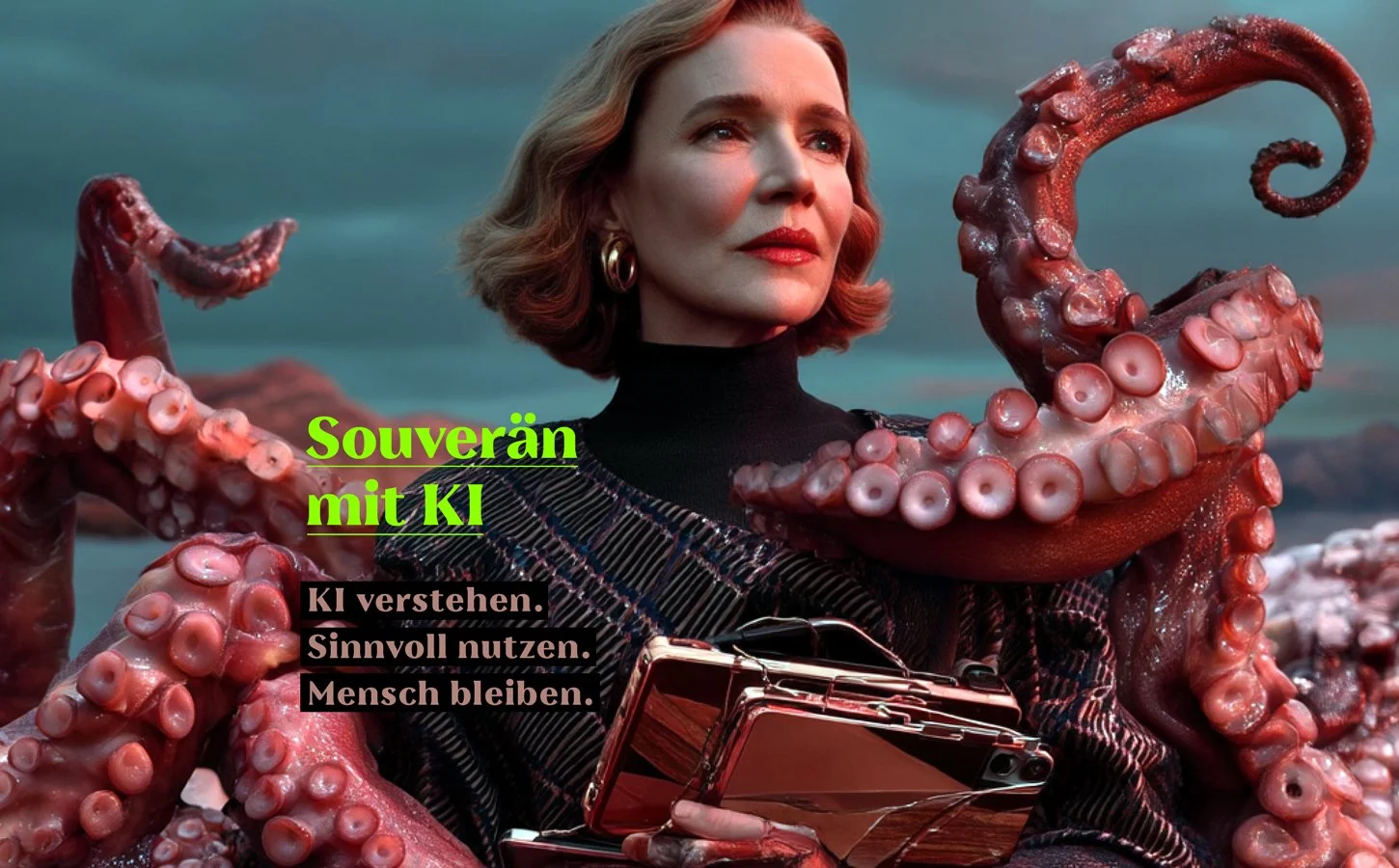 Souverän mit KI – Programm von Angela Ziegler für Menschen und Teams, die generative KI sinnvoll und sicher in ihren Arbeitsalltag integrieren möchten.
