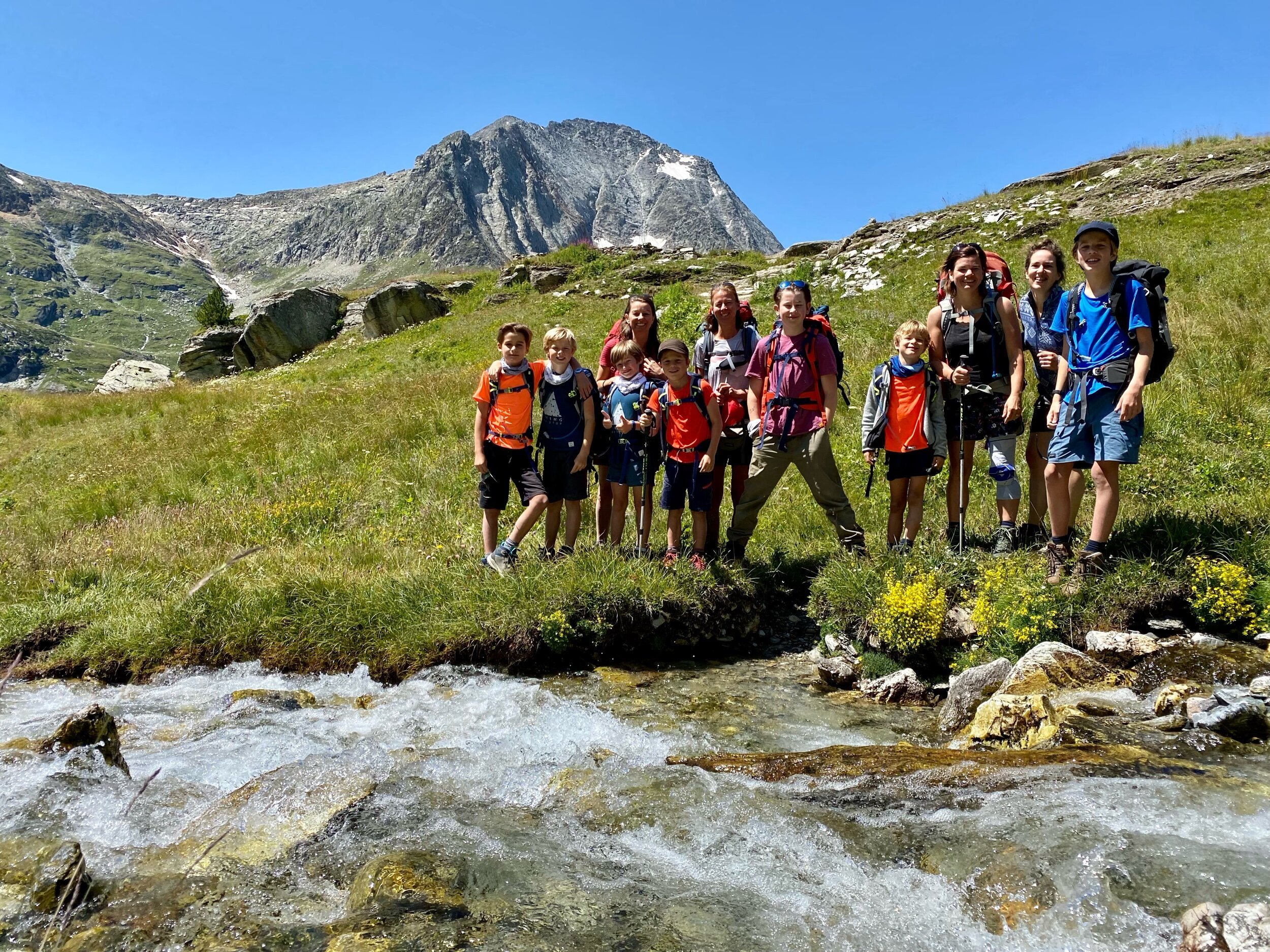 wandelen met kinderen in de bergen