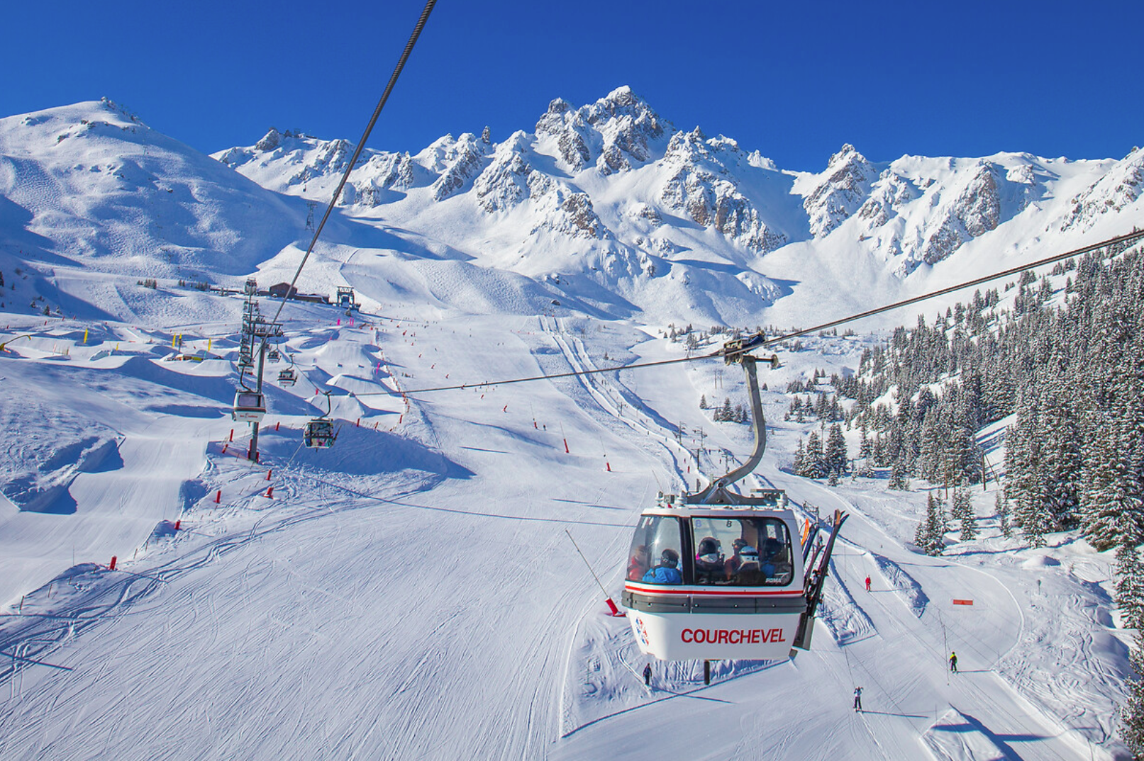 skiën courchevel