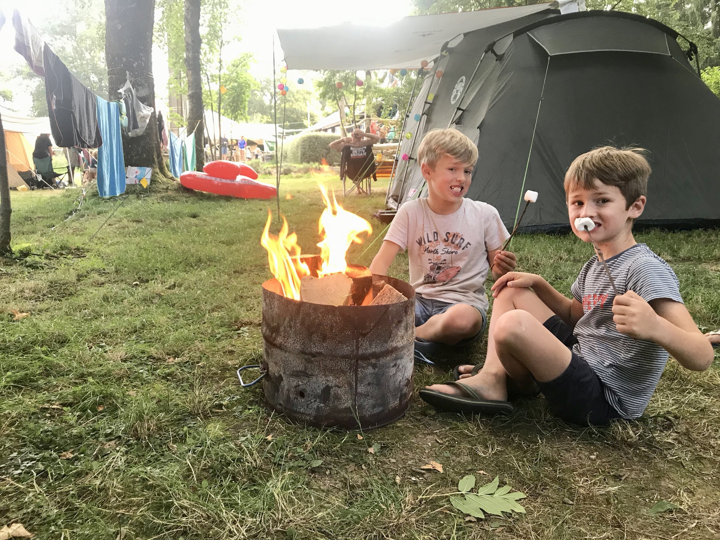 camping de la semois kampvuur