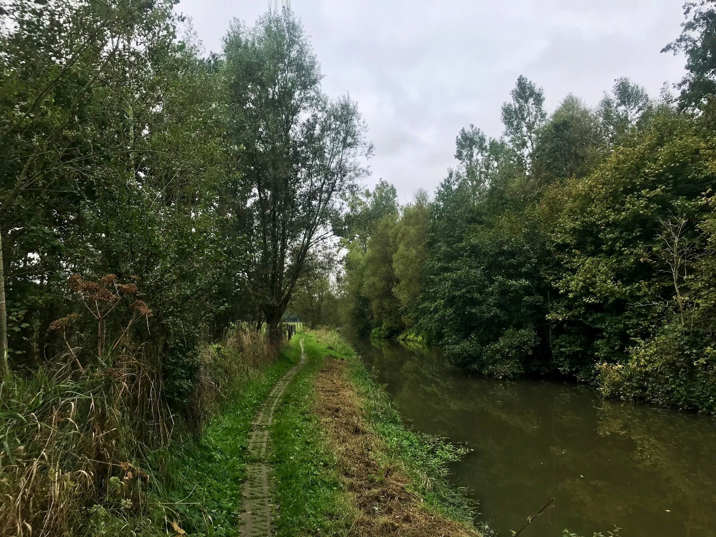 wandelen langs de zwalm