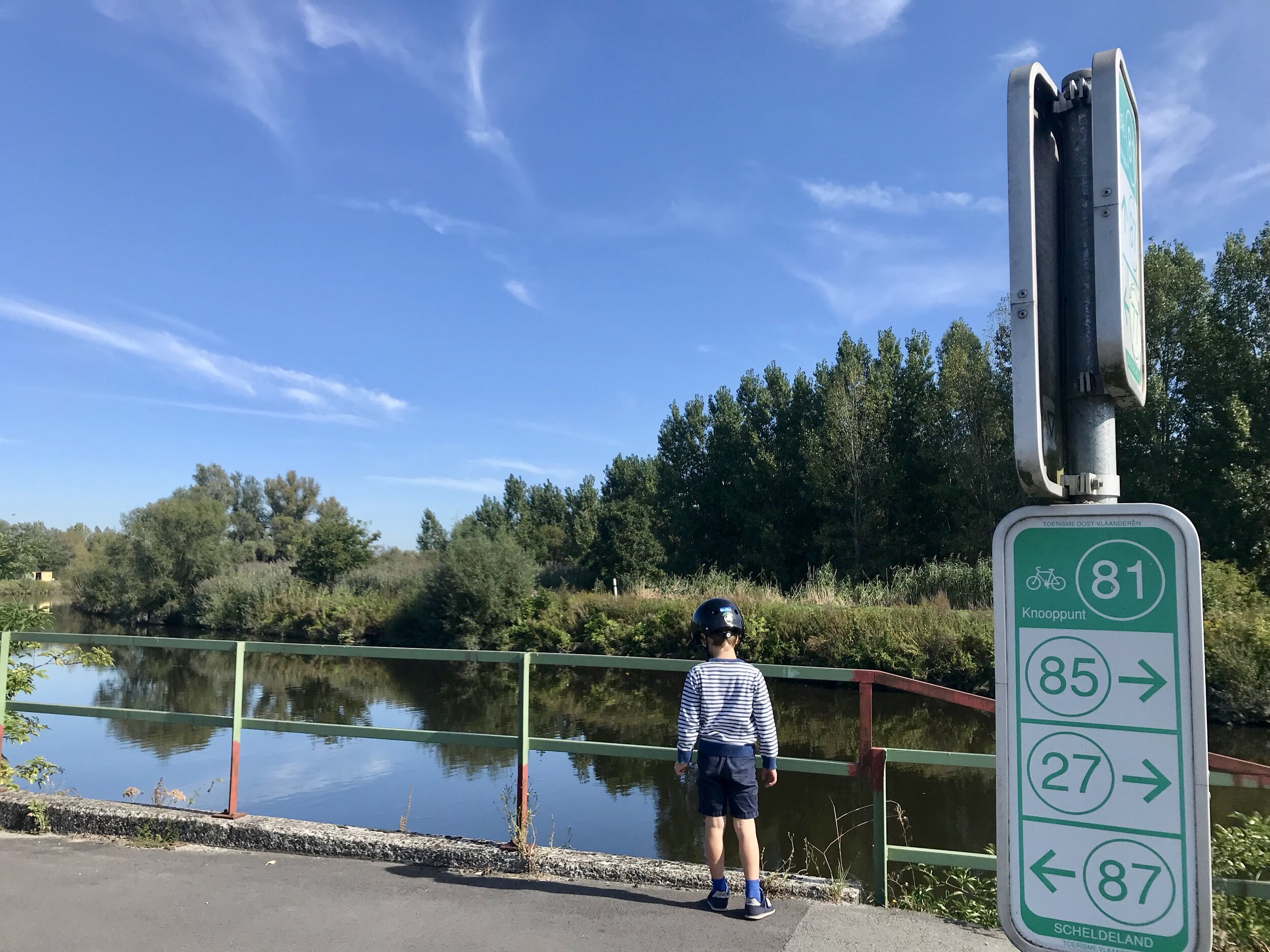 fietsknooppunten langs de schelde