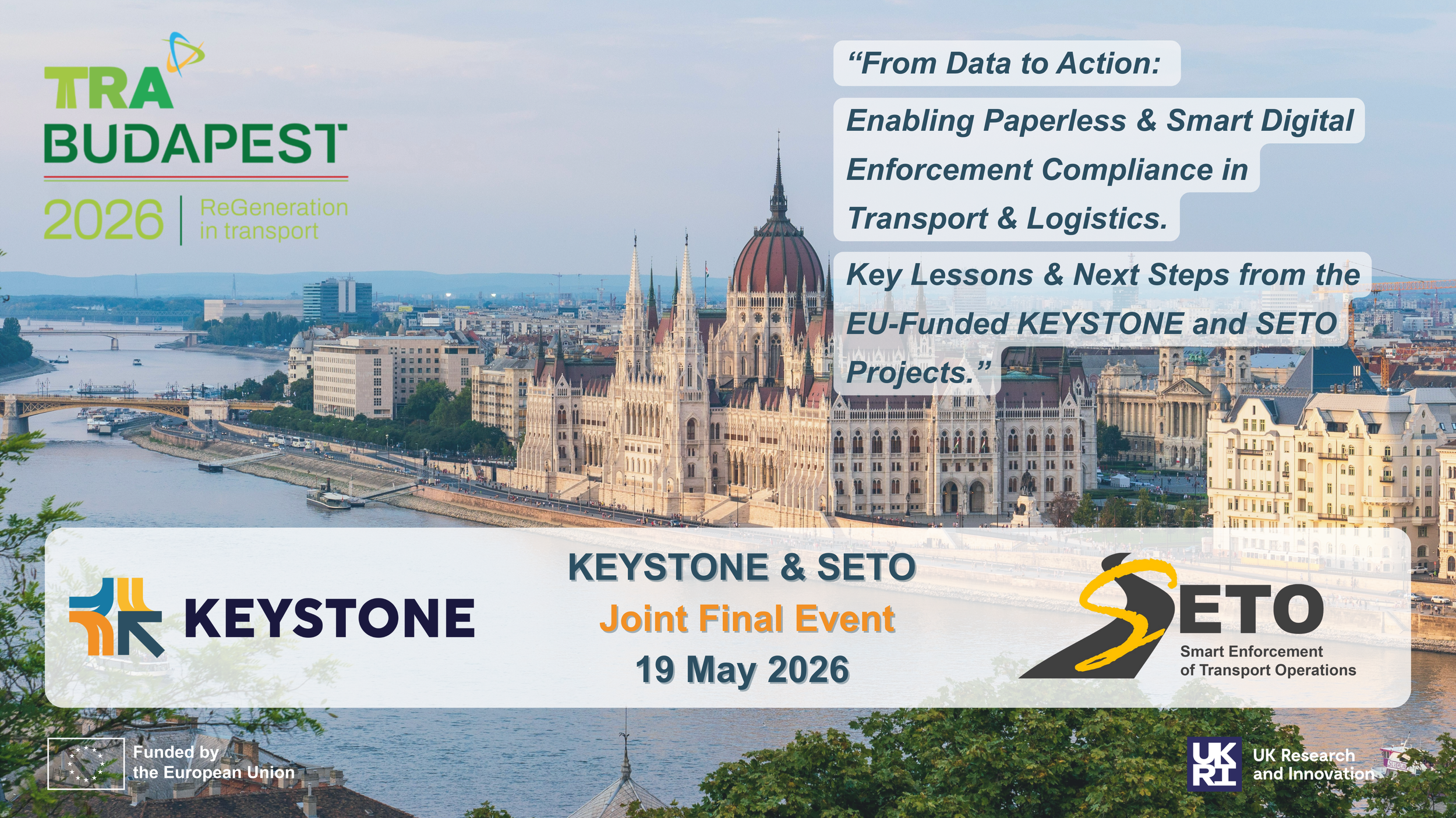 Mark your calendars for 19 May 2026: Final Event of KEYSTONE featuring SETO at TRA2026