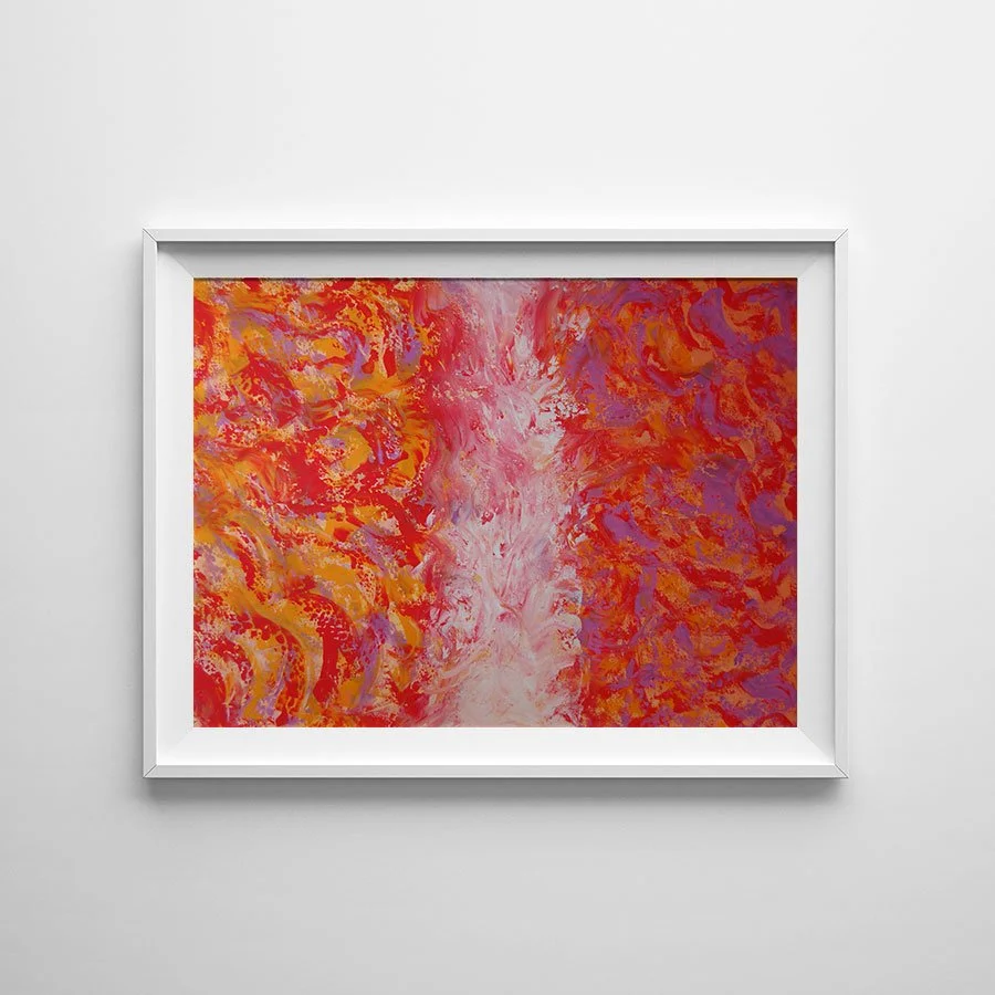 Nina Jahanbin Acrylic Art - Saffron inferno.jpg