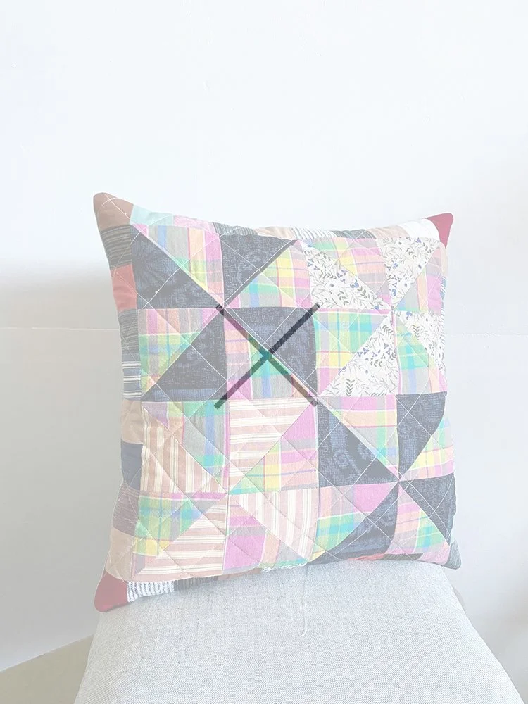New quilted cushion (in the mood for love) - SOLD
