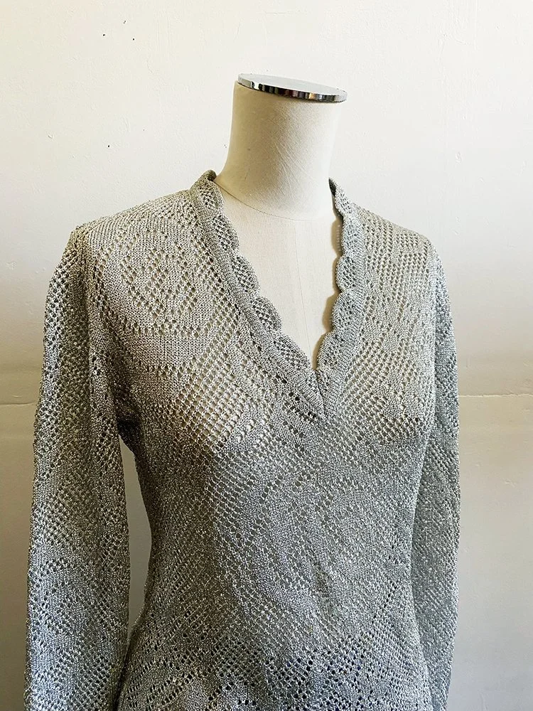 Mimmina Tricot crochet/lace top