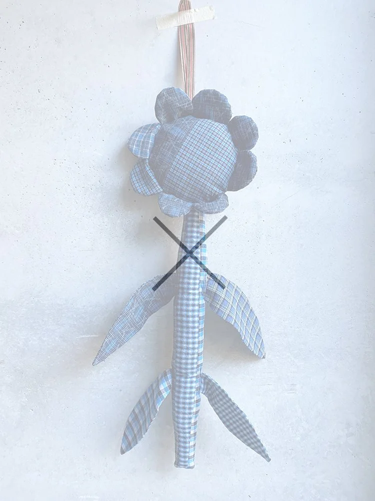 Cotton dolly flower - SOLD