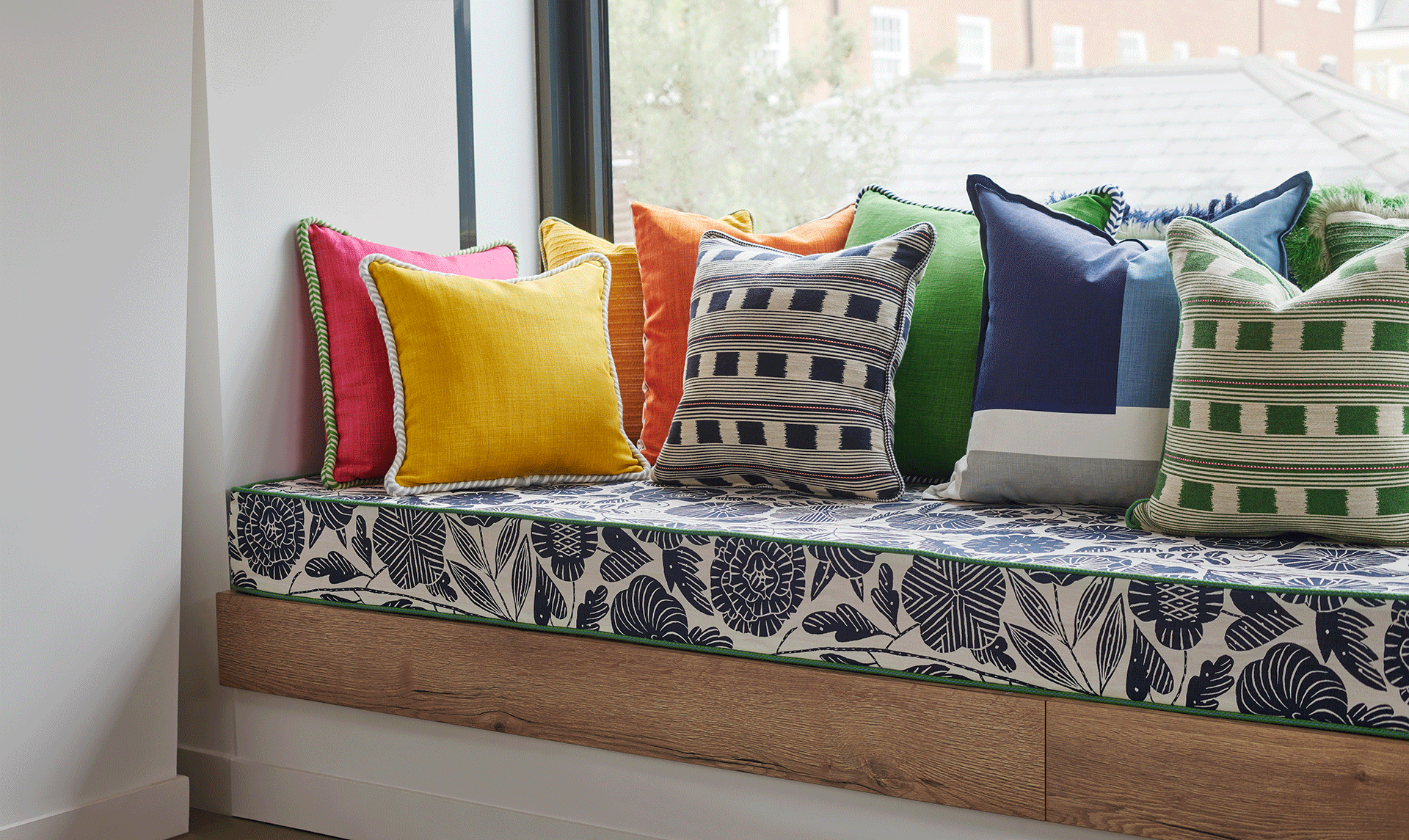 colourful designer cushions