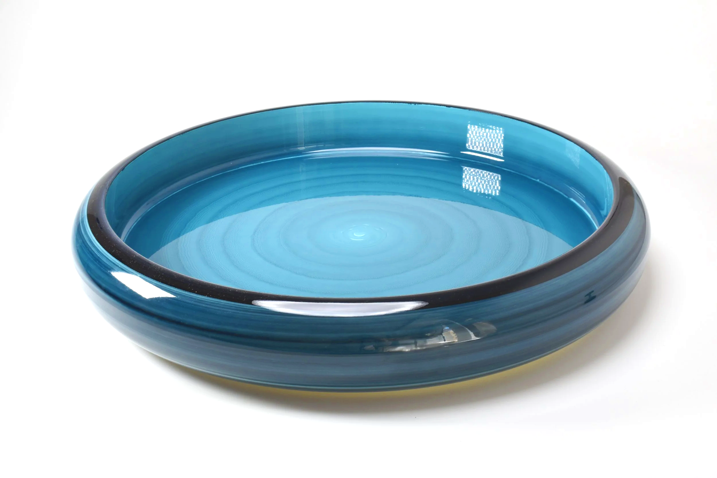Blue Round Sushi Serving Tray – 55 cm