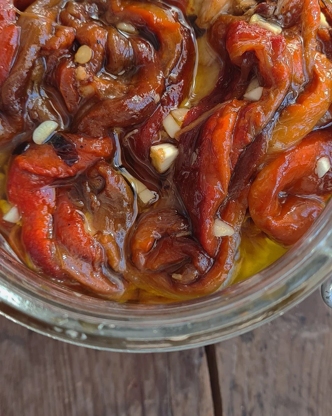 Pimientos asados al horno con AOVE eco