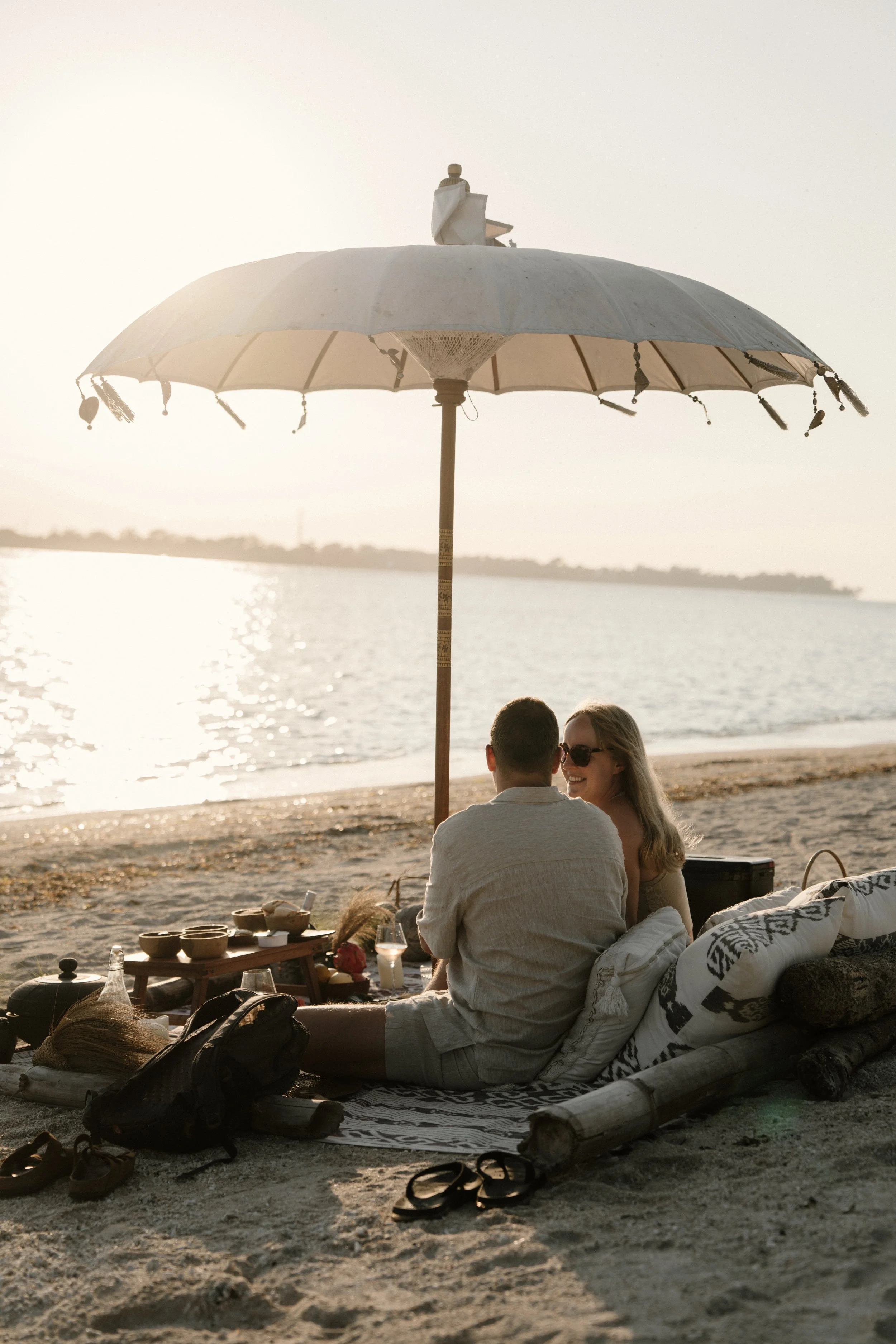 sunset picnic experience at Gili Air