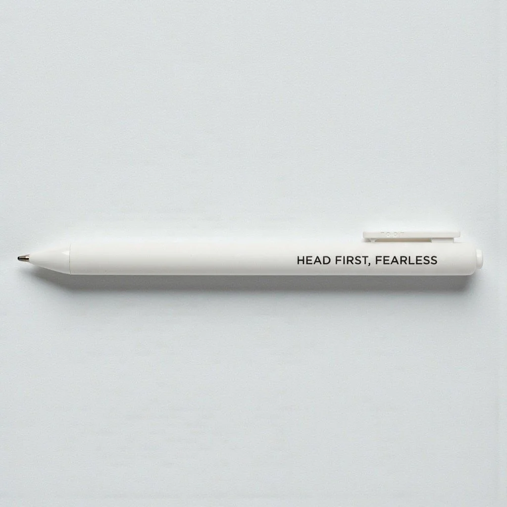 Fearless-era Taylor Swift lyric pen in minimalist white design for fans of early Swiftie energy.