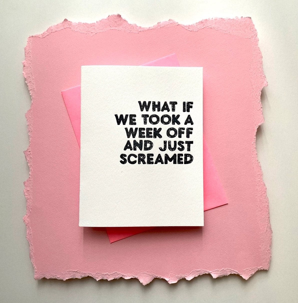 What If We Just Screamed Card