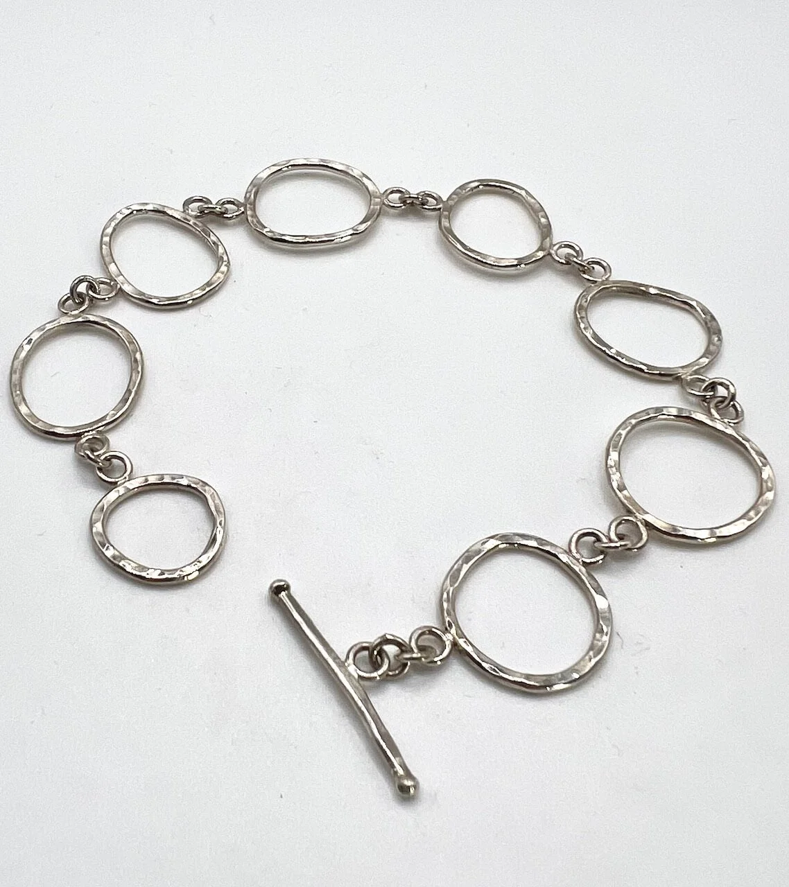 Organic Pebbles Silver Bracelet