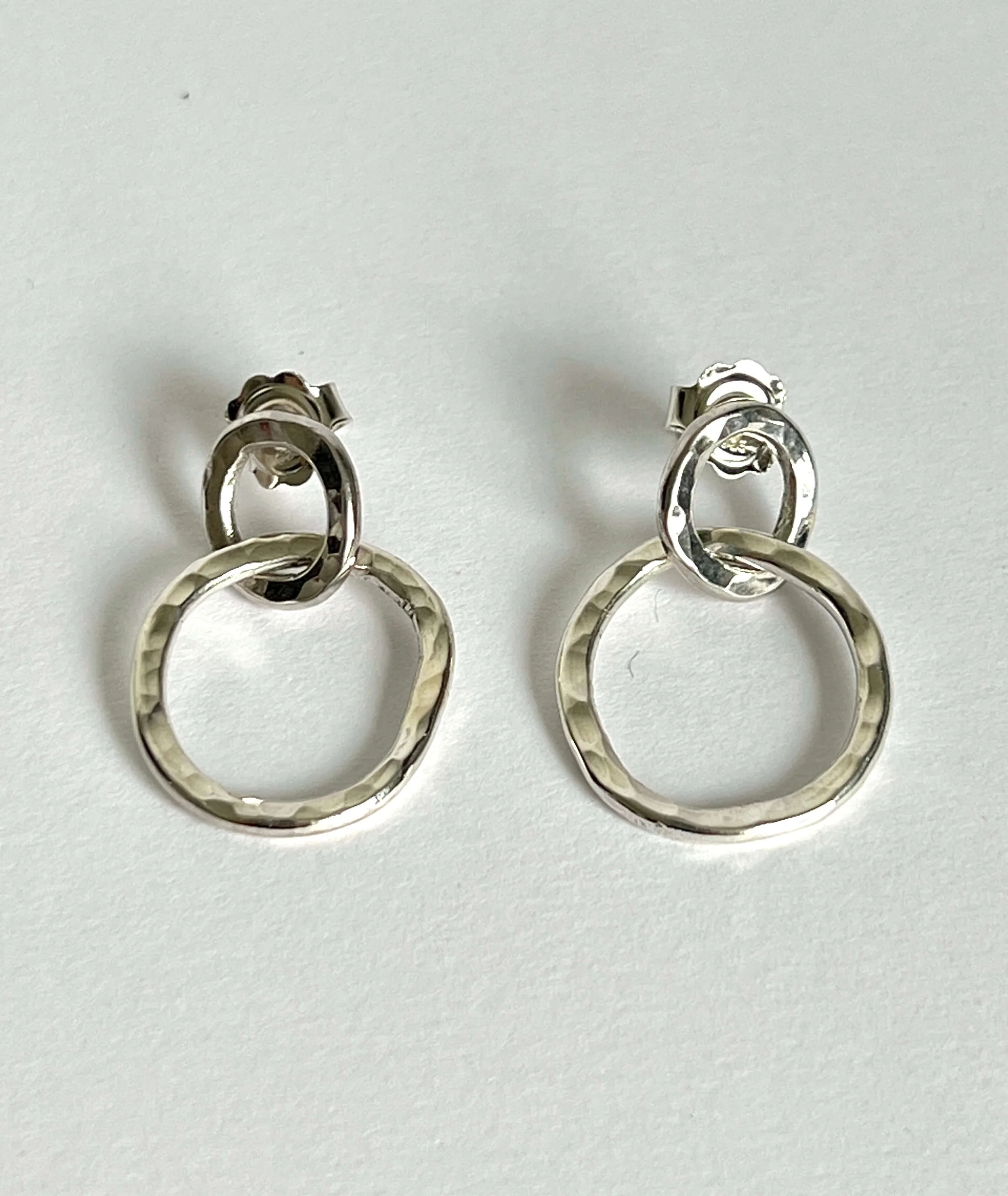 Organic Circles Drop Earrings