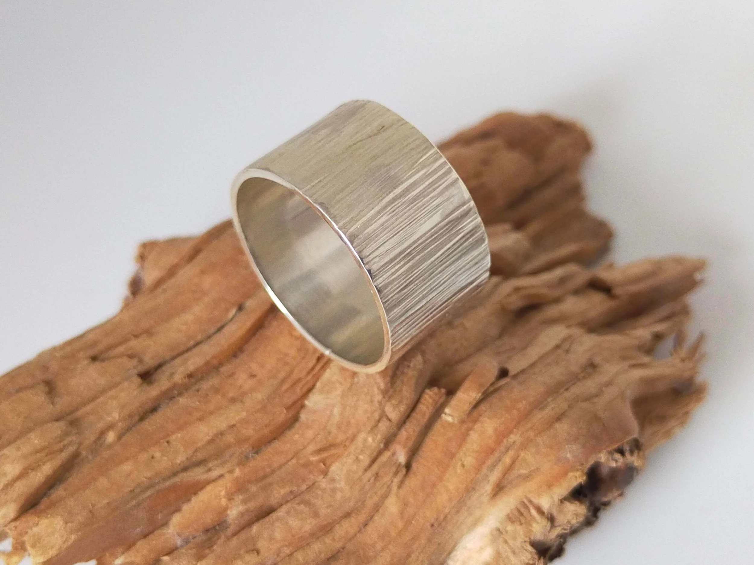 Silver Bark Ring