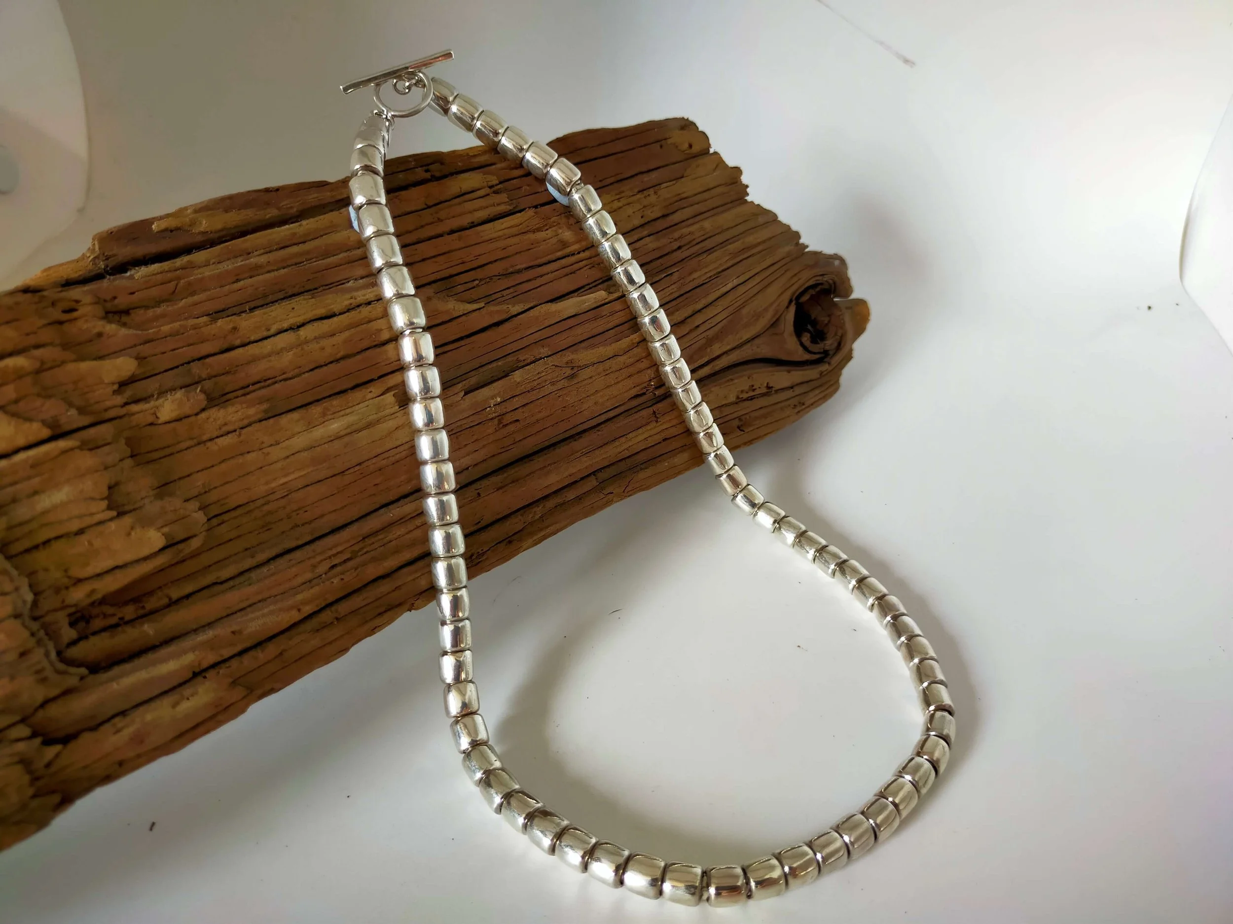 Heritage Silver bead Necklace