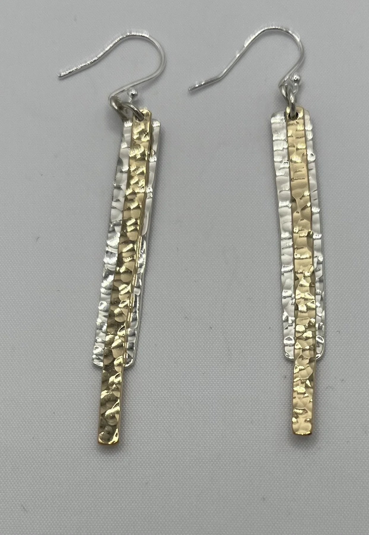 Hammered Harmony drop Earrings