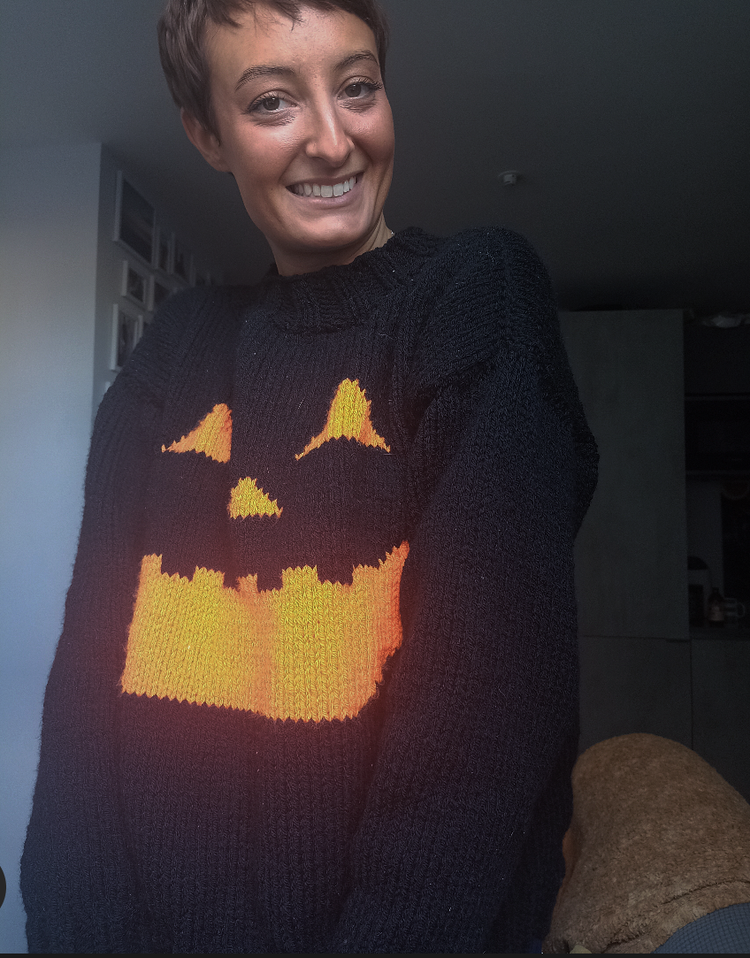Basket Weave Textured Knitted Sweater