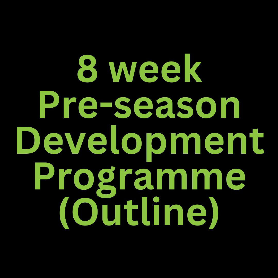 8 week Development Programme Overview