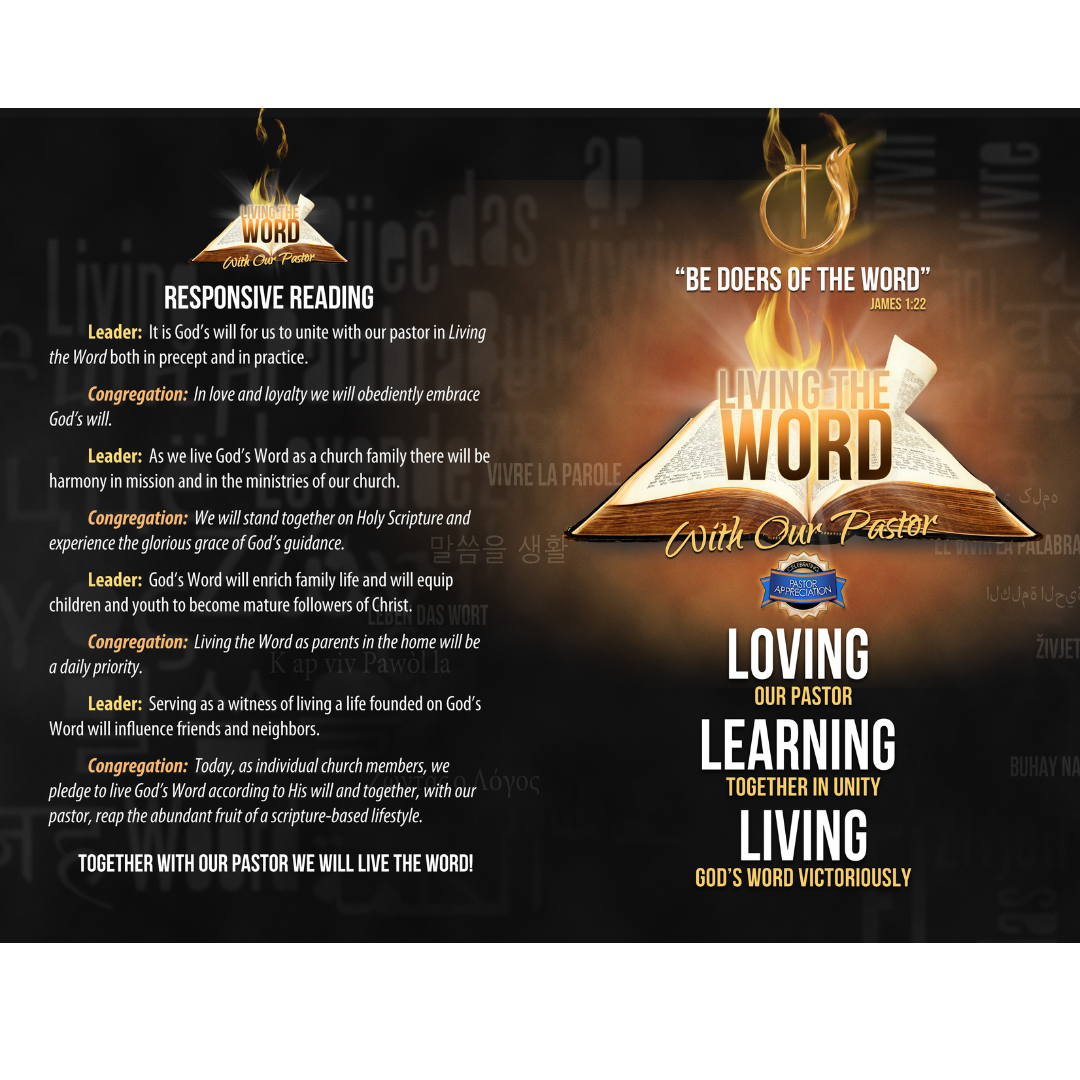 Pastor Appreciation Church Bulletin (100 count)