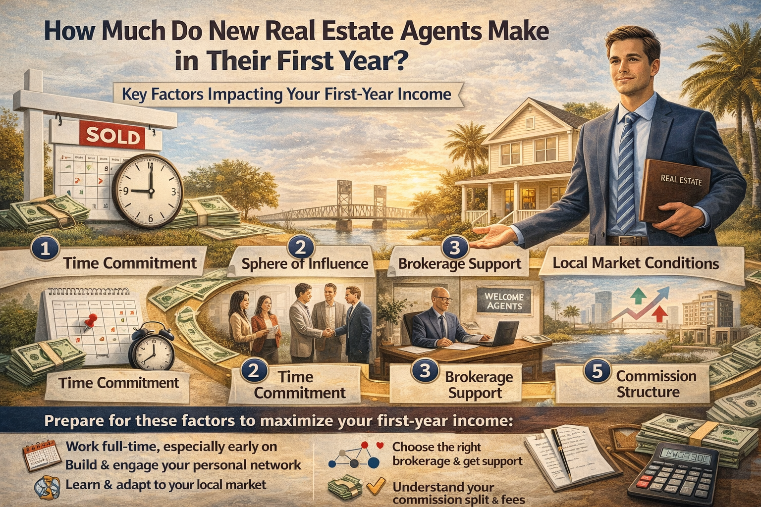 What Factors Influence Real Estate Agent Income in the First 12 Months?