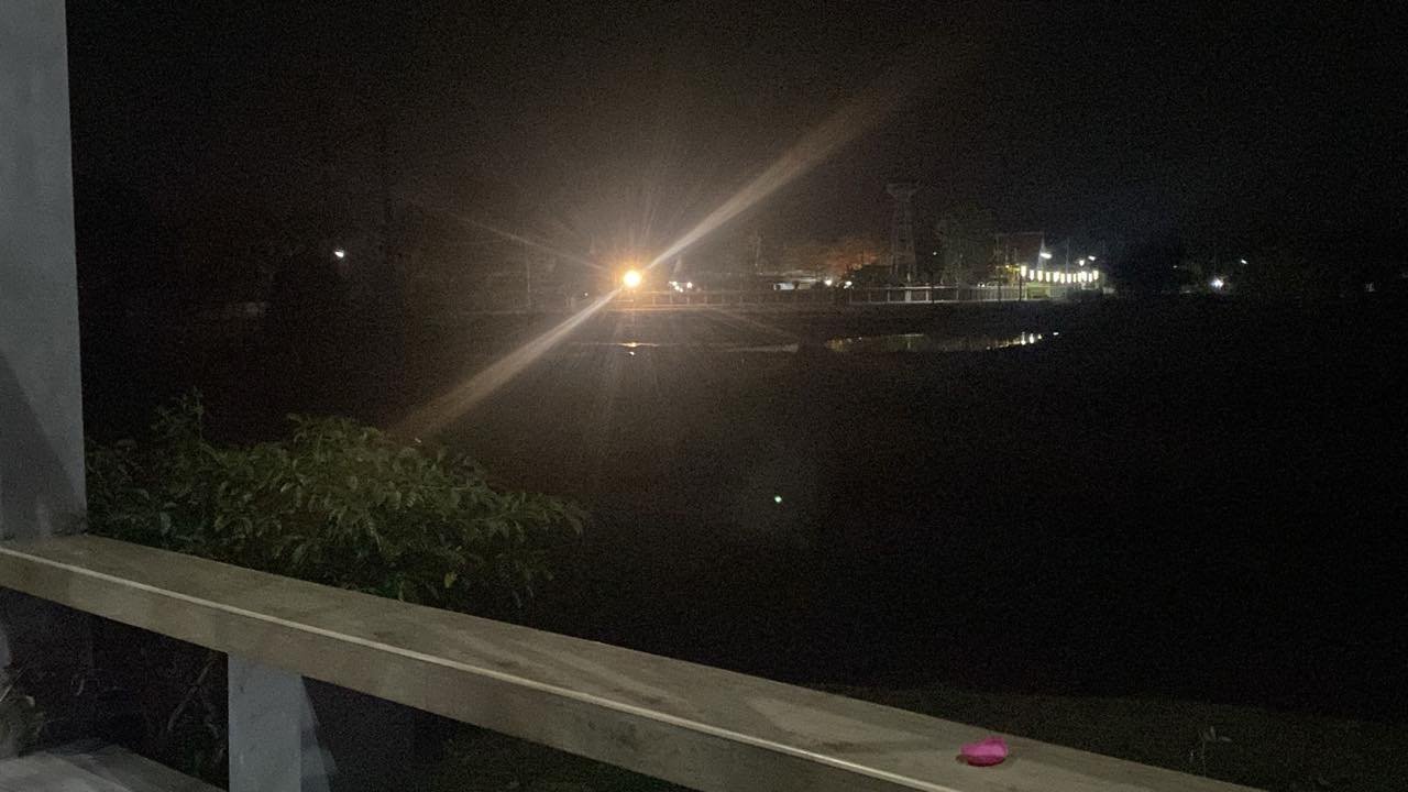 For some reason the temple right across from us decided to bust out the spotlight and point it directly into our house.  Im not clever enough to think of something to write about the light of the world.