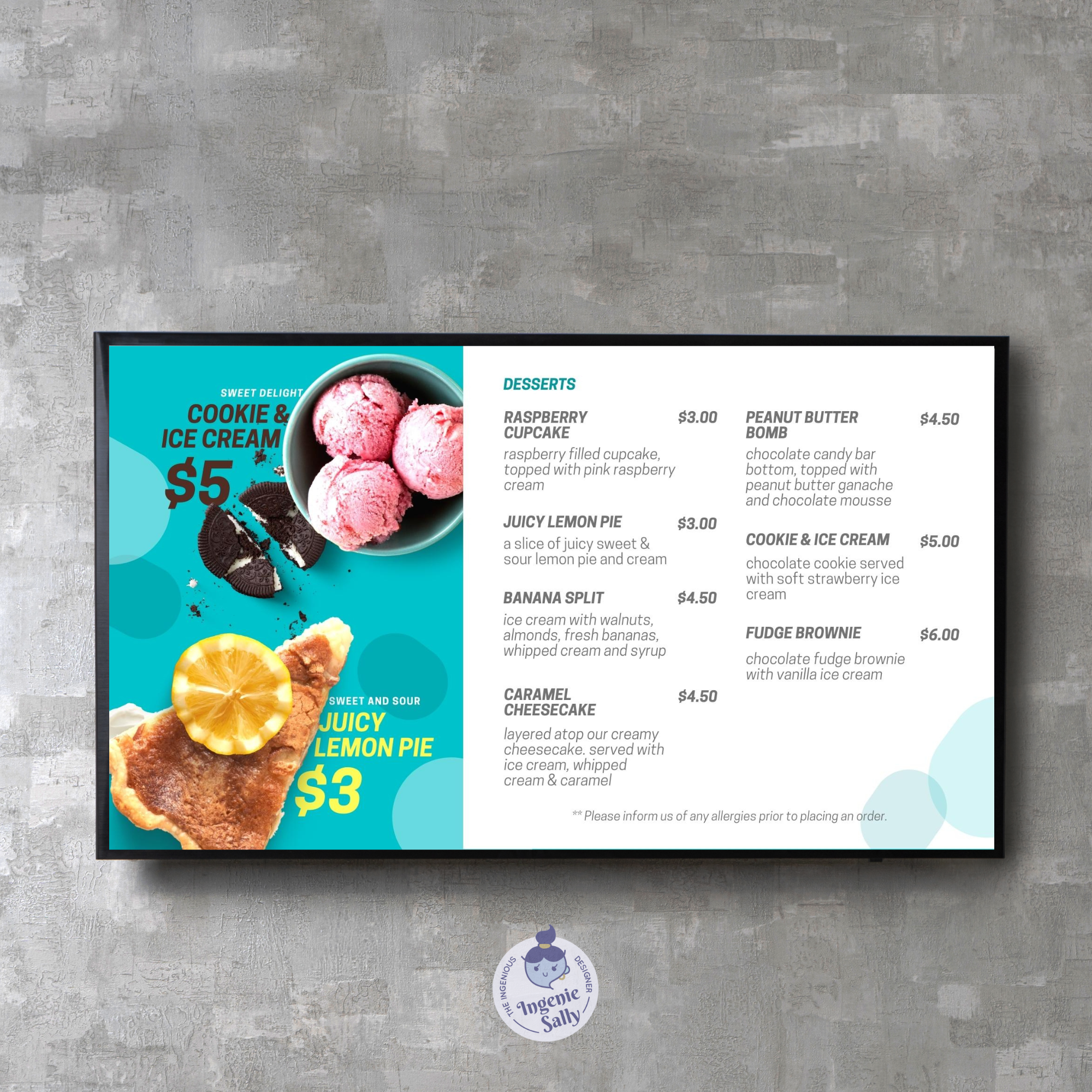 Editable animated menu design made in Canva, perfect for restaurants. No subscription needed. Customize daily specials, combos & more easily