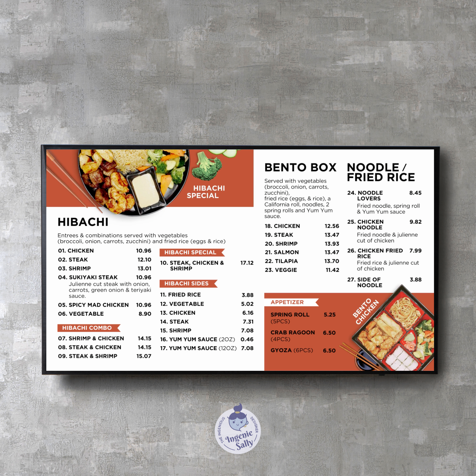 Editable animated menu design made in Canva, perfect for restaurants. No subscription needed. Customize daily specials, combos & more easily