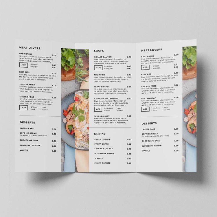 DIY Dine-in Menu and Takeout Canva Template — Ingenie Sally