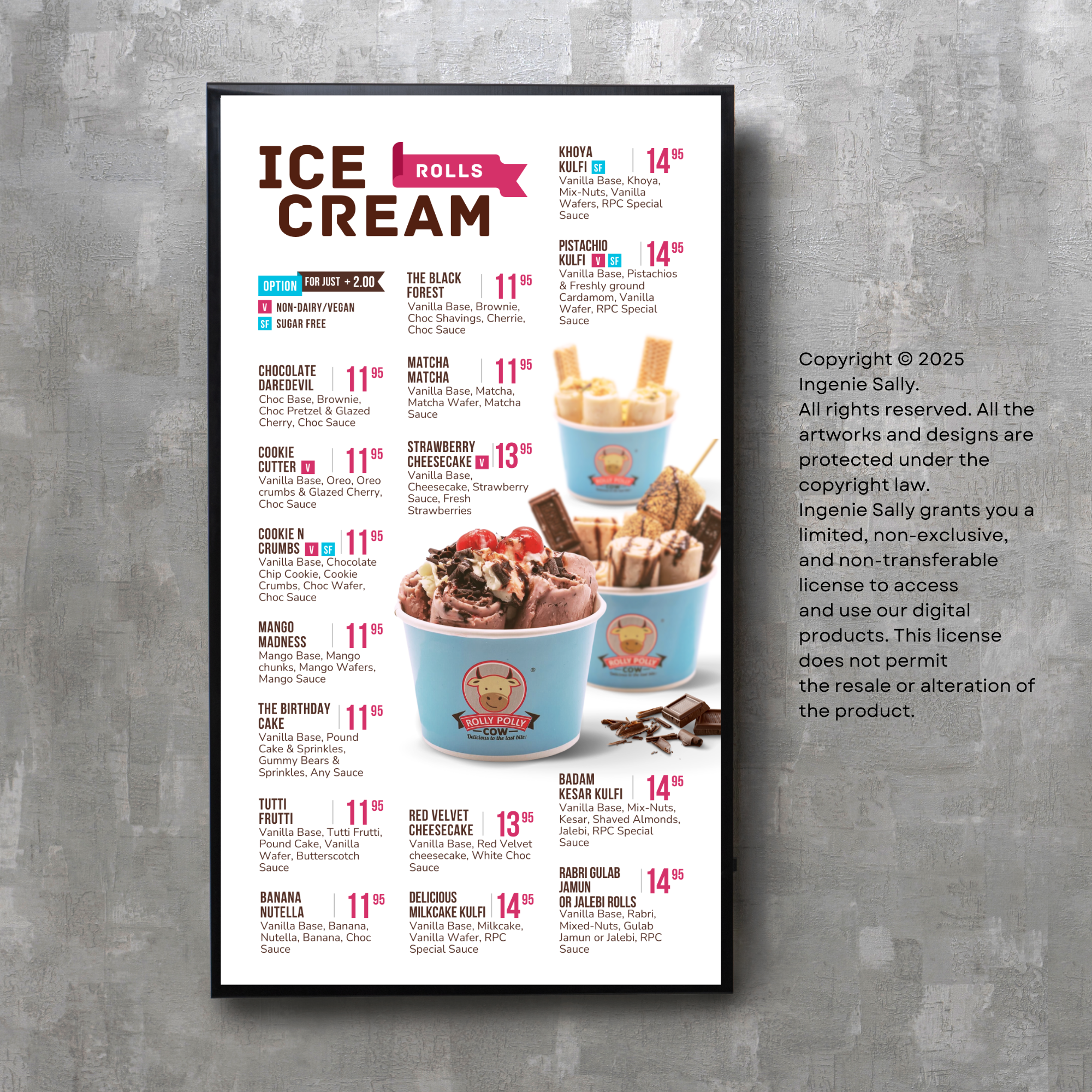Editable Animated Digital Menu Board | Custom Design | No Subscription ...