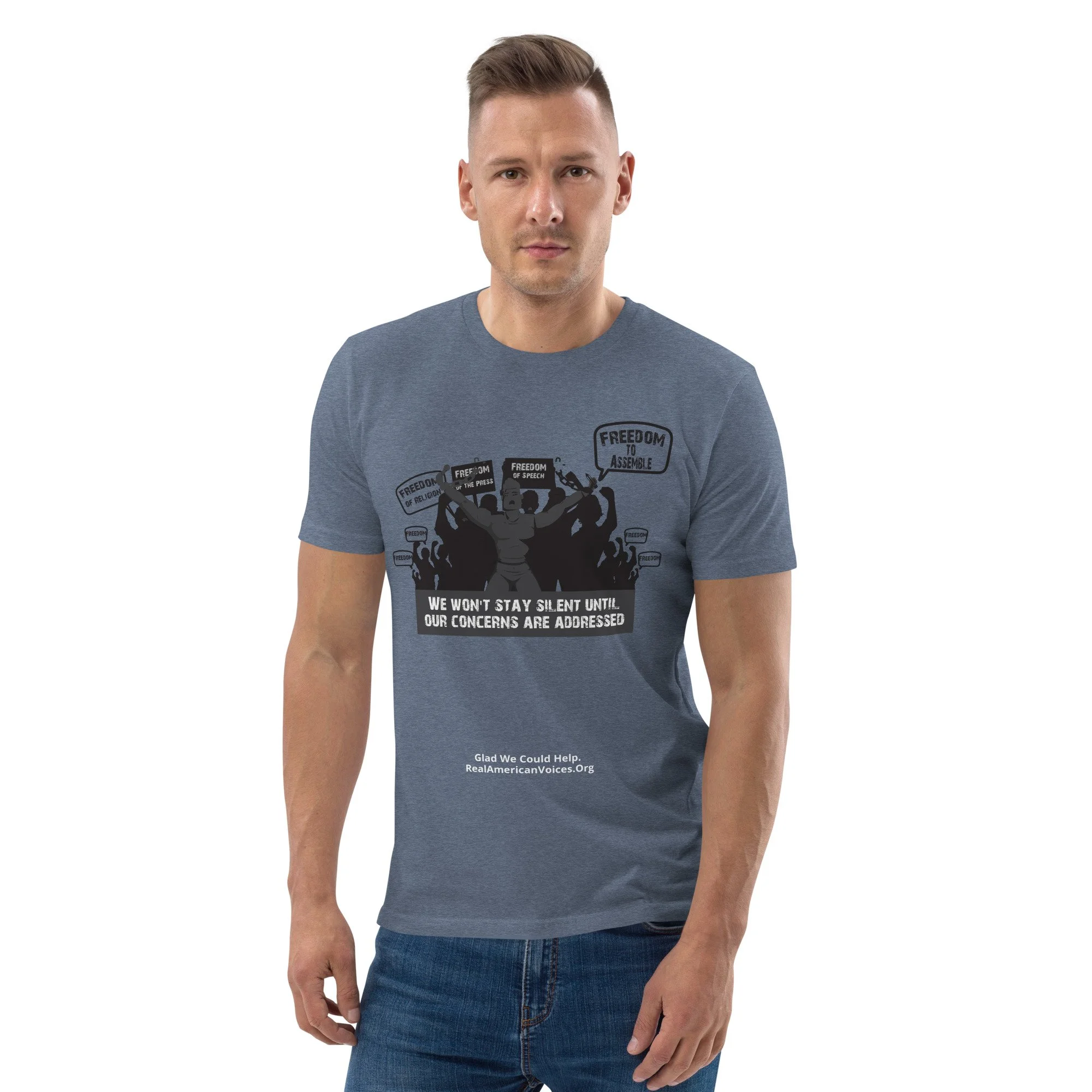 unisex-organic-cotton-t-shirt-dark-heather-blue-front-64f9734aaa5ae.jpg