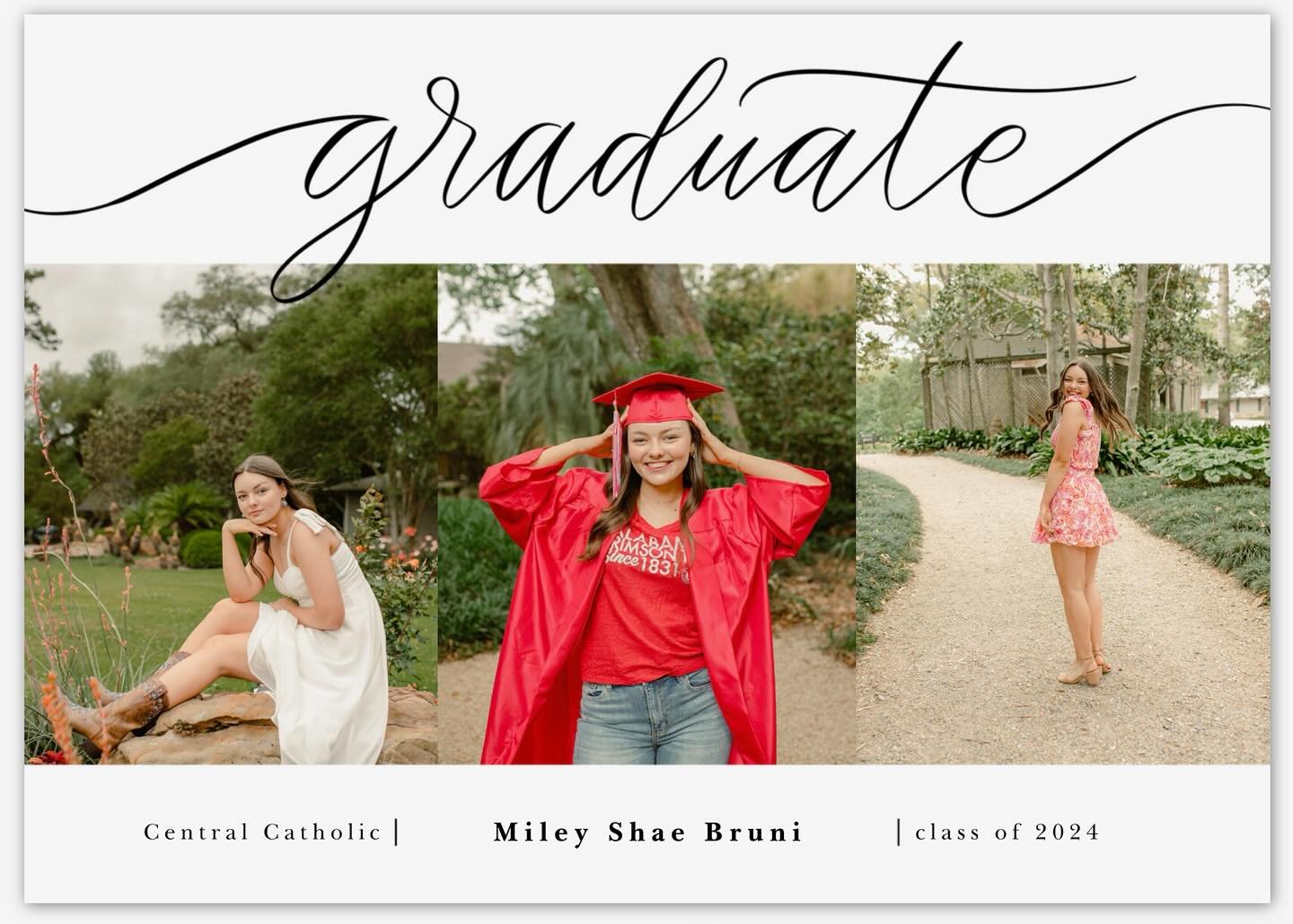 I am loving how Miley&rsquo;s grad cards came out!! I can&rsquo;t wait for them to come in so you guys can see them!