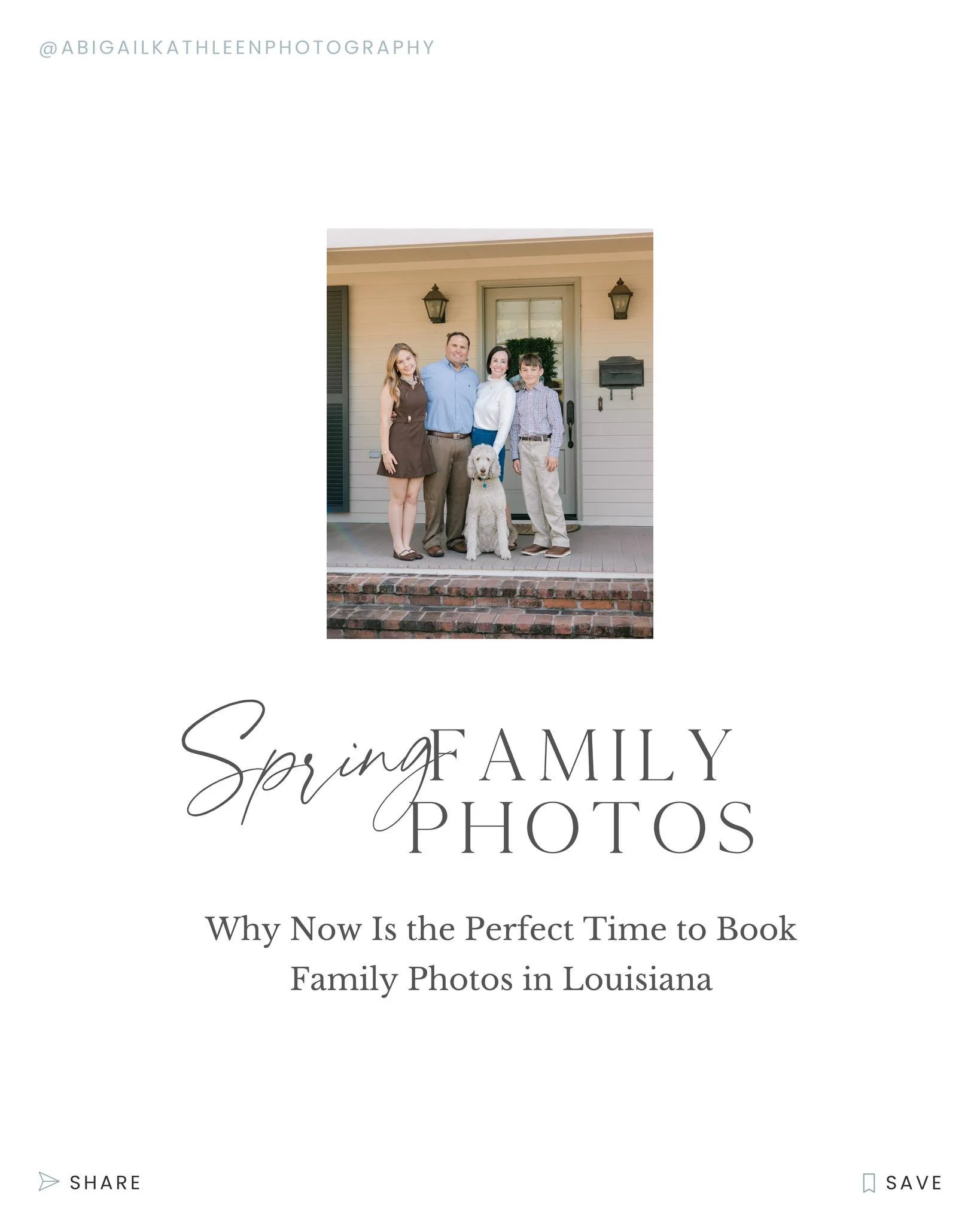 Spring is almost here 🌿 and it&rsquo;s officially the perfect time to update your family photos.

The weather is getting beautiful, the light is soft, and sessions feel relaxed before summer schedules fill up. I just shared a new blog all about why 