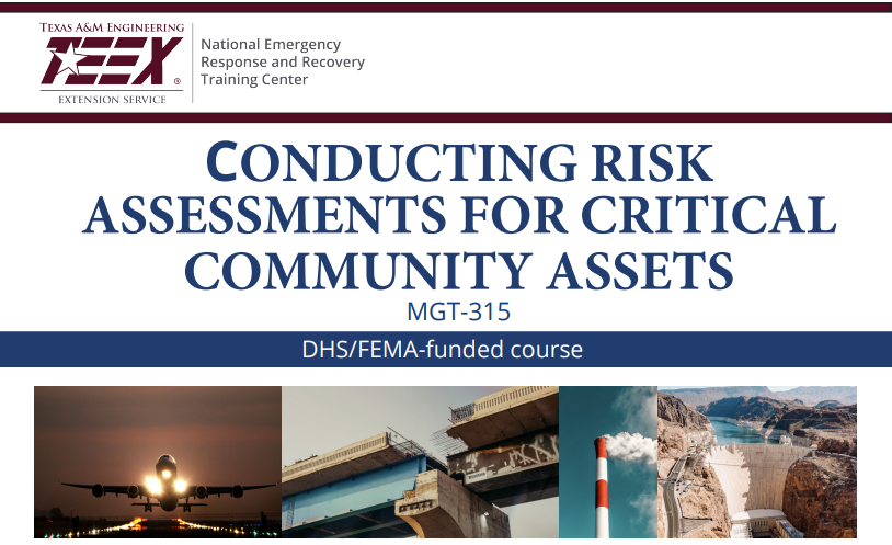 MGT315 Conducting Risk Assessments for Critical Community Assets