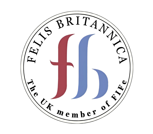 Felis Britannica pedigree cat registry logo, featured within commercial animal photography project by UK photographer Chris Knight of Knightpics Photography