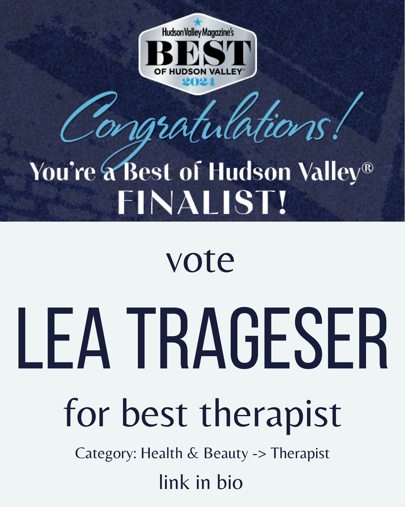 Thank you for everyone who voted in the nomination round! Because of YOUR support Helix Marriage and Family Therapy PLLC has made it to the final round of Best of the Hudson Valley! Voting is live for the month of march! 

Rules: 
you can vote ONCE t