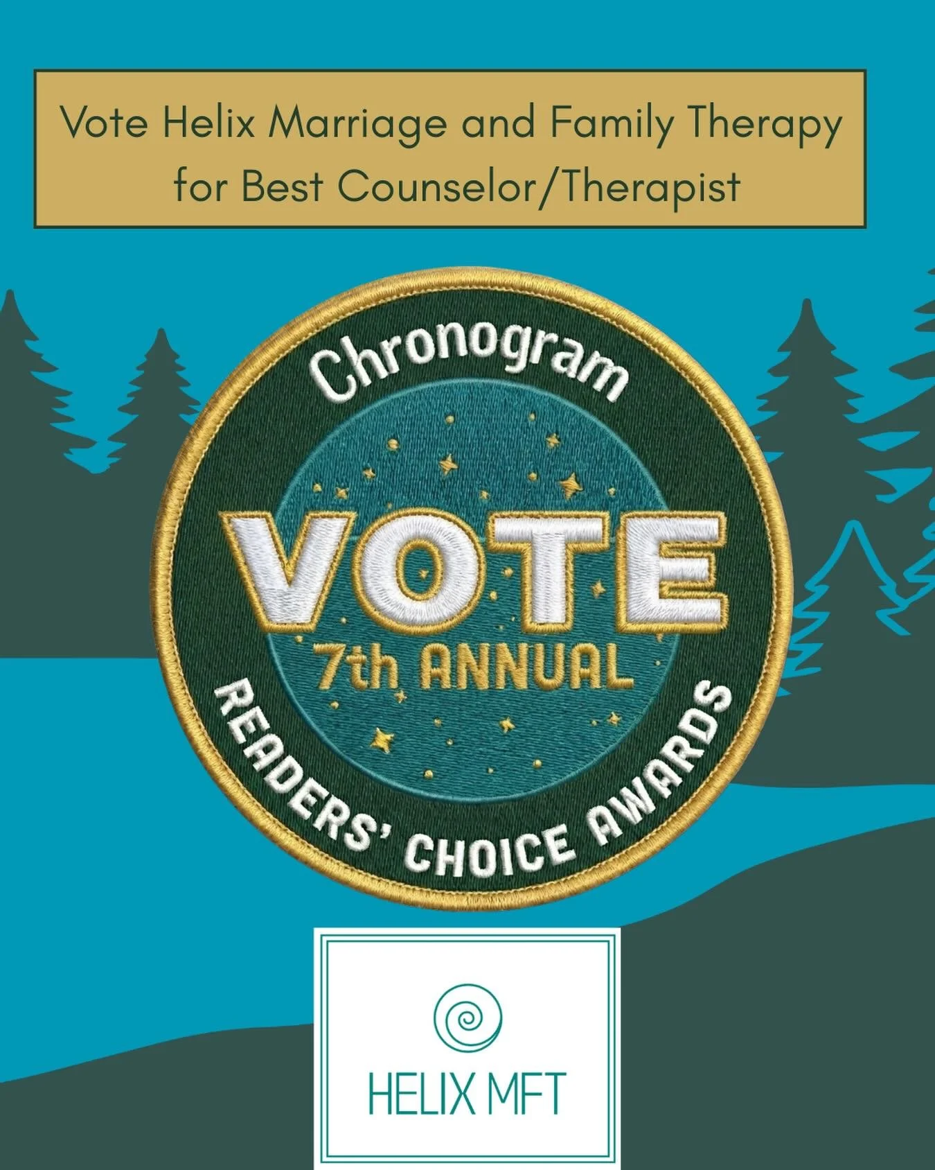 Voting is open for the 2026 Chronogrammies! You can vote daily for your favorite businesses through May 15! 

I have had the honor of being voted #1 therapist for the past three years and would so appreciate your support this year! 

Link in bio to v