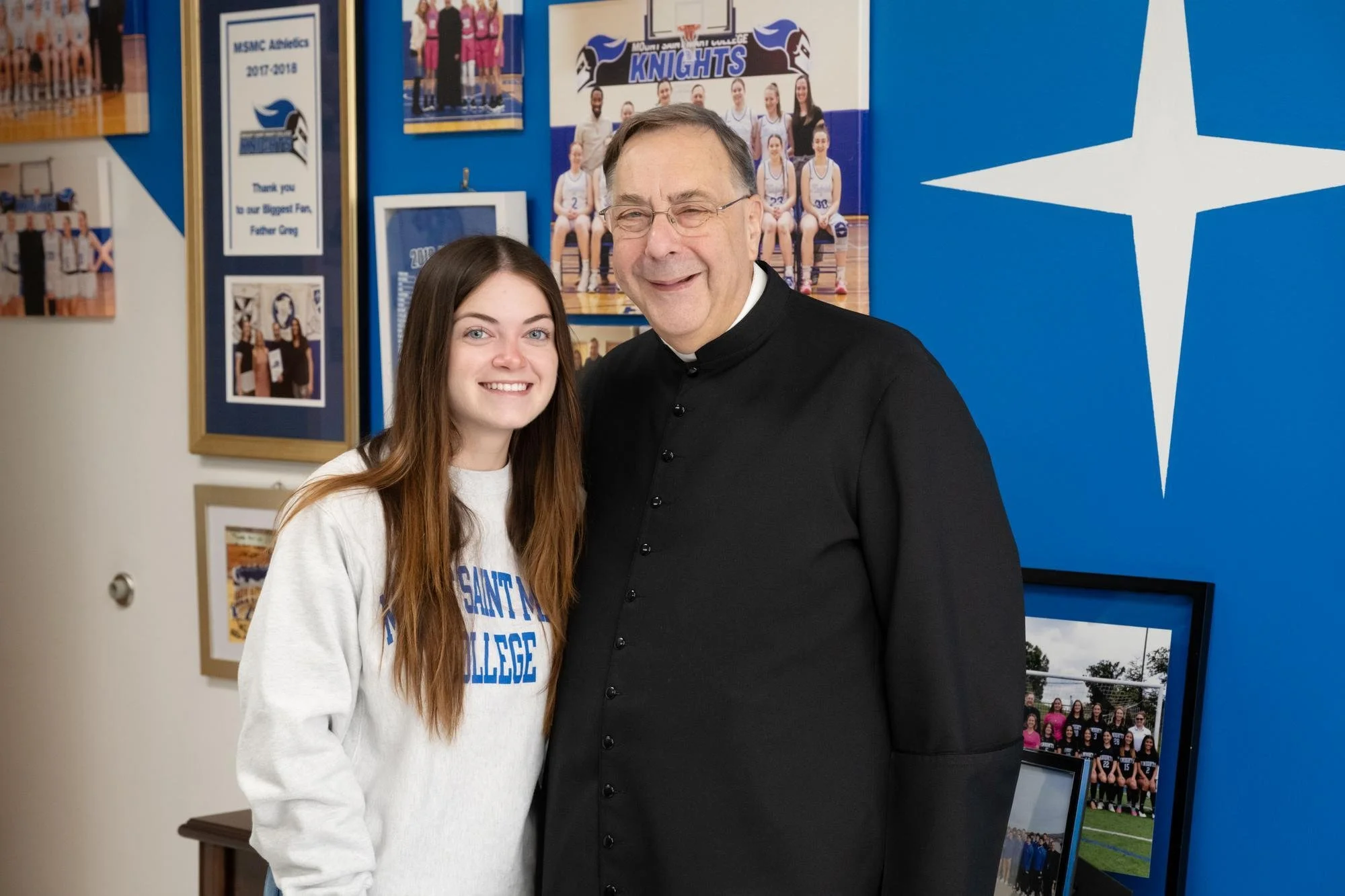 The Mount family bond in action: Alumna helps save Campus Chaplain’s life