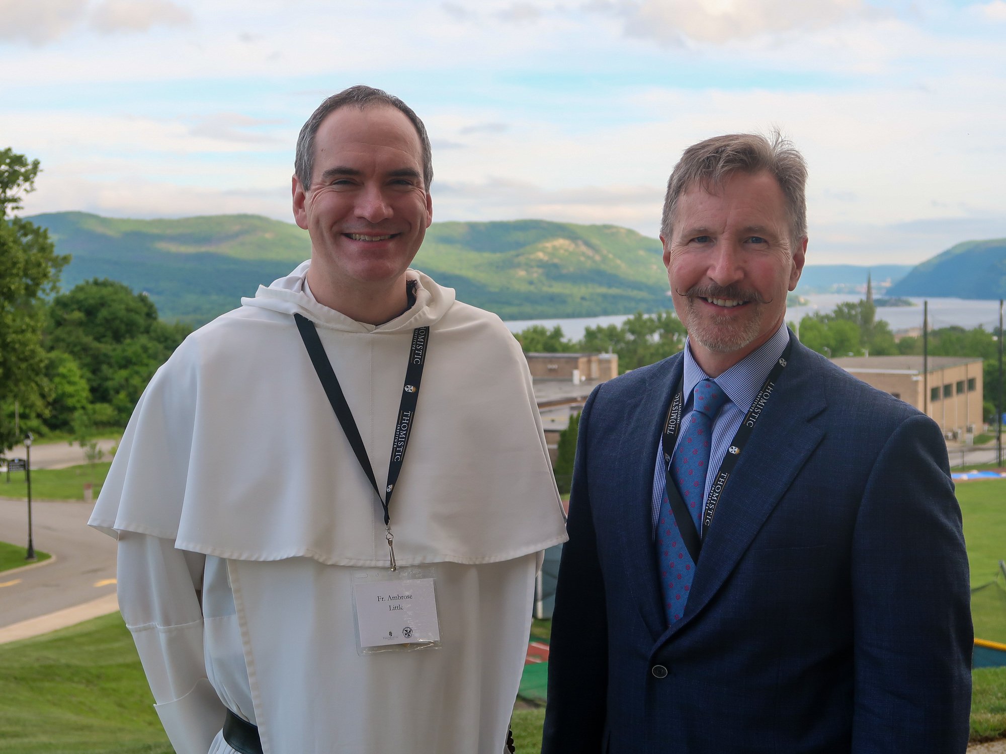 Left to right: Fr. Ambrose Little, OP and Charles Zola.