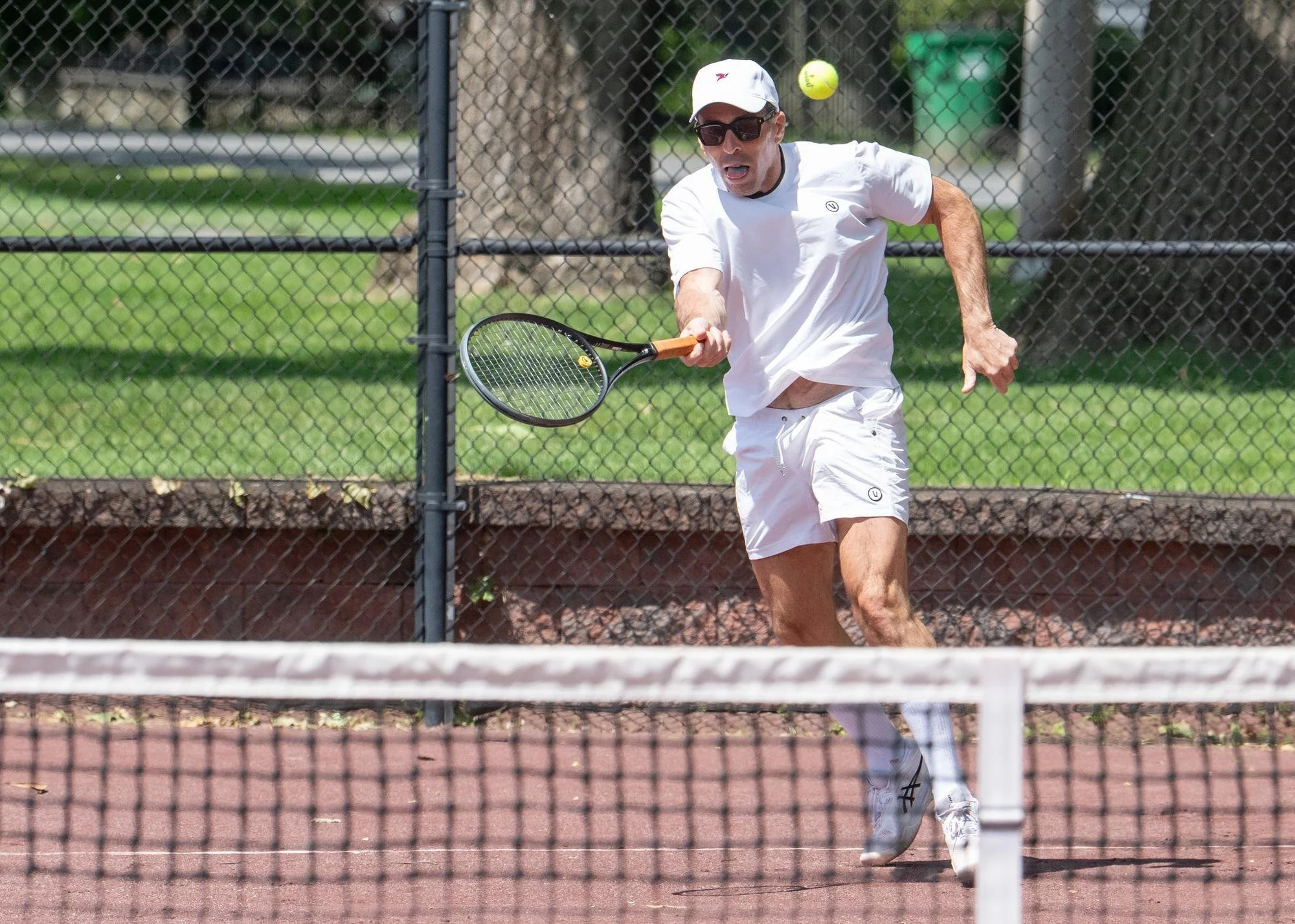   Philip J. DeAngelo, the Managing Director of Focused Wealth Management and Vice Chair of the Mount Saint Mary College Board of Trustees, continues a volley at the 48th Annual Golf and Tennis Invitational Tournament on Monday, June 1.  