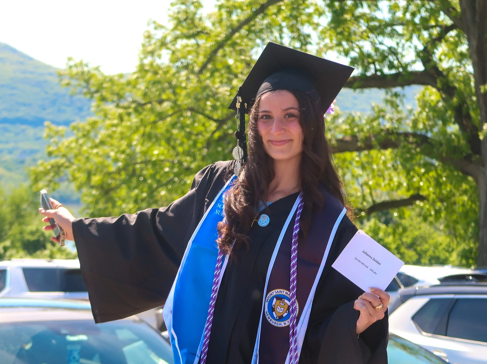 Last but not least: Nursing student is final graduate in Mount procession