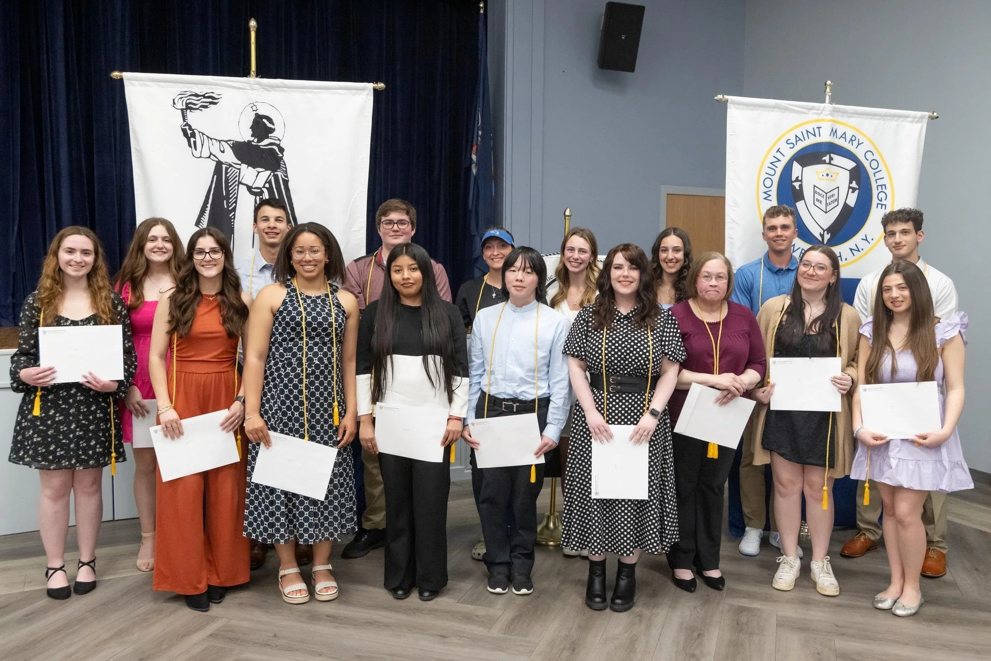 Twenty students were named Aquinas Scholars.