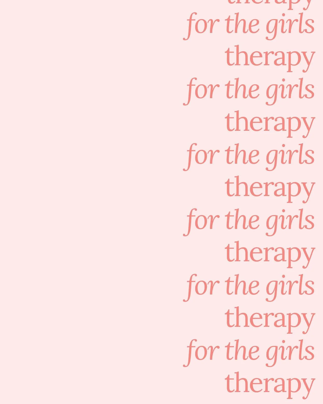 Therapy, but make it for the girls ✨ one of my favorite parts of this work is truly getting my clients. There are so many parts of the female experience that are hard to explain if you haven&rsquo;t lived them, like:
-Overthinking what you said in th